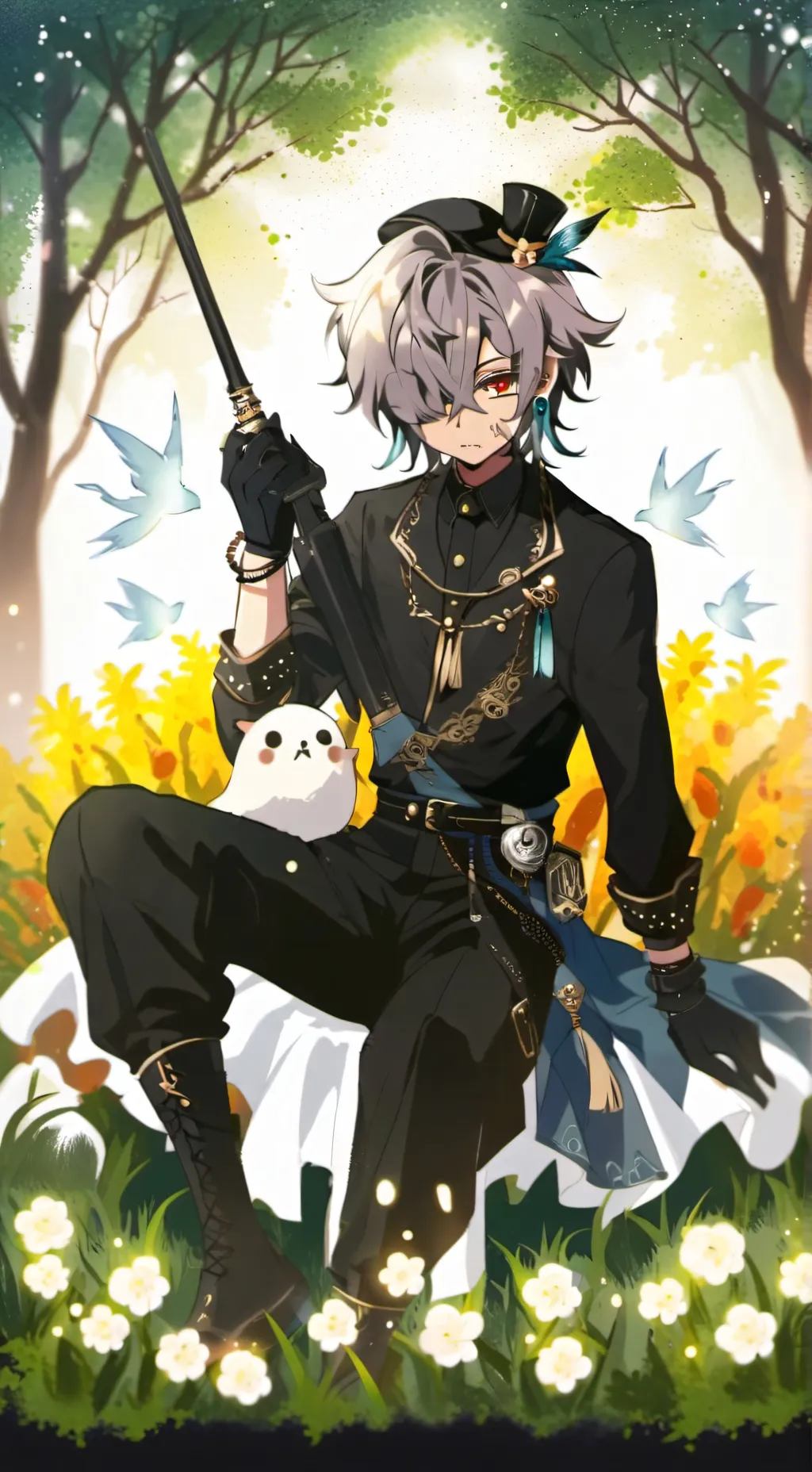 ai character: ~𖠰Mike𖠰~ background