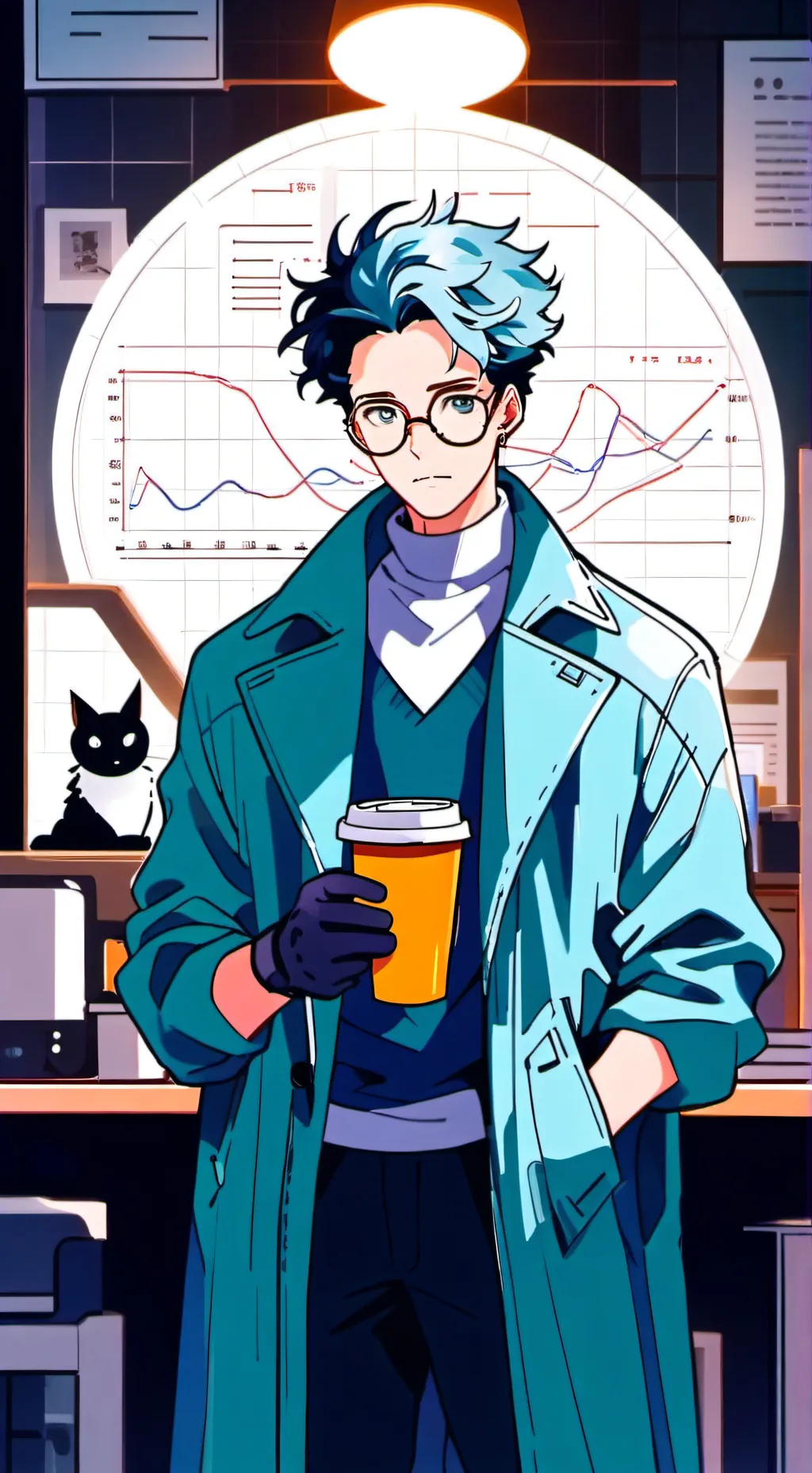 ai character: The Quantum Latte Theorist background