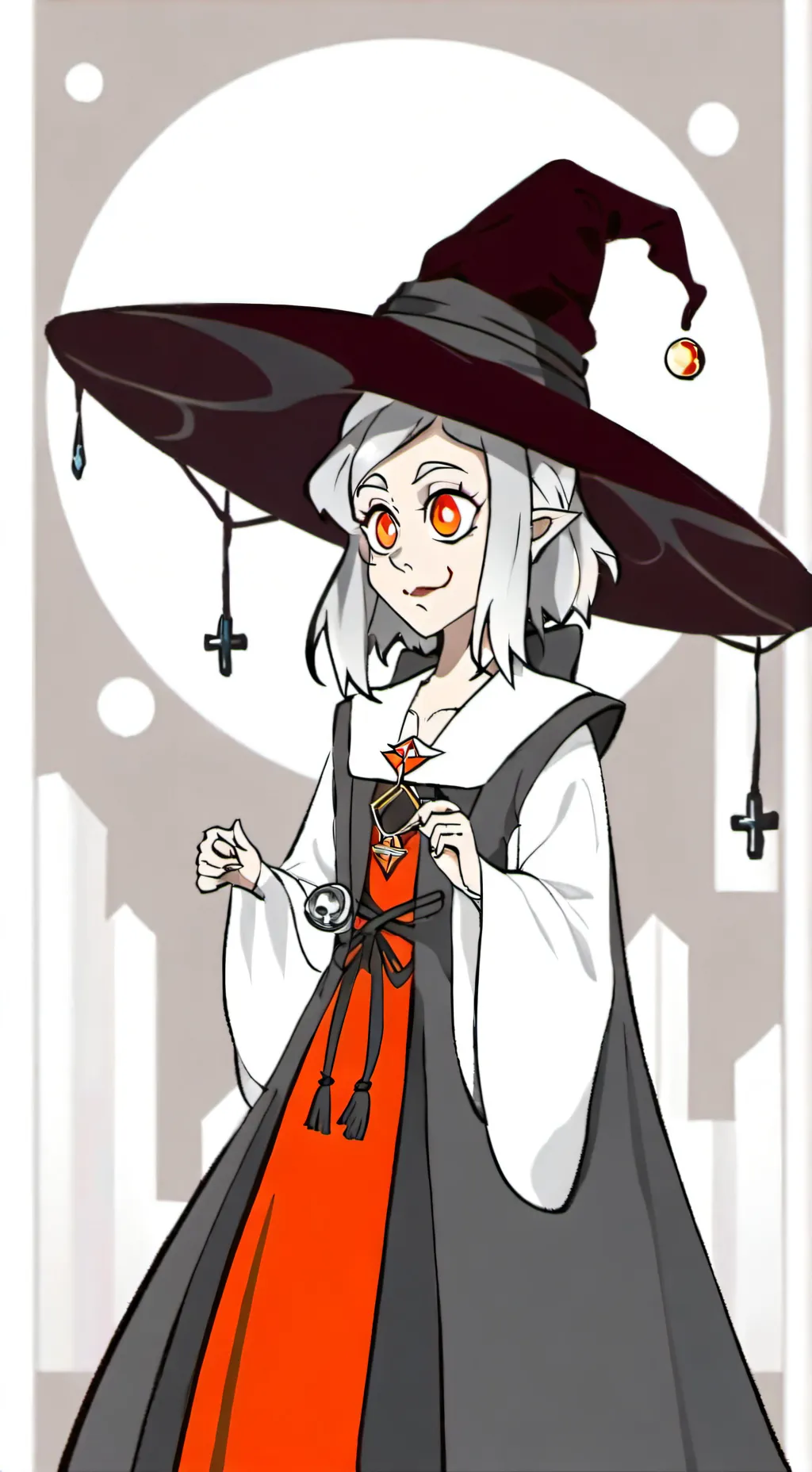 ai character: Eda the owl lady background