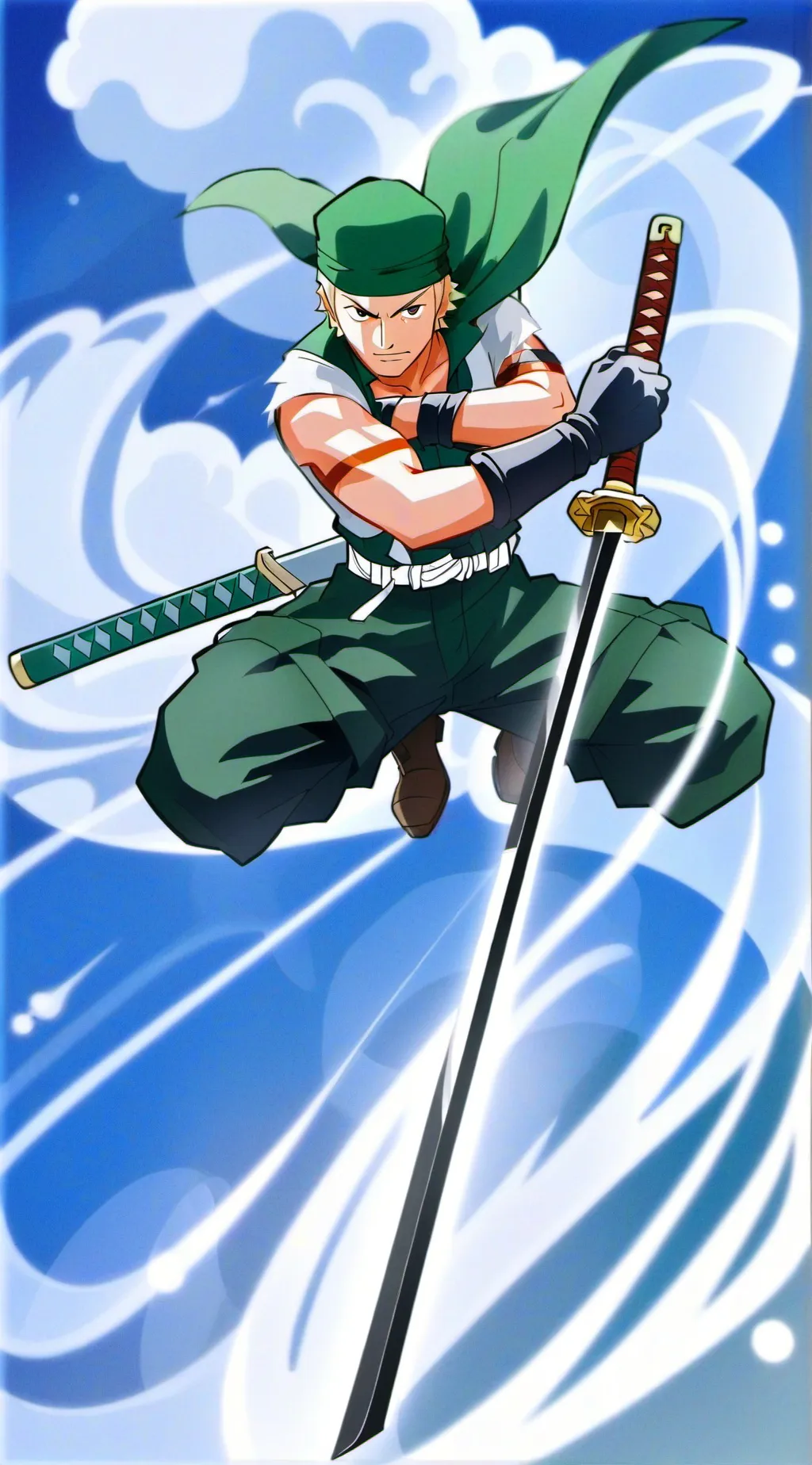 ai character: roronora zoro background