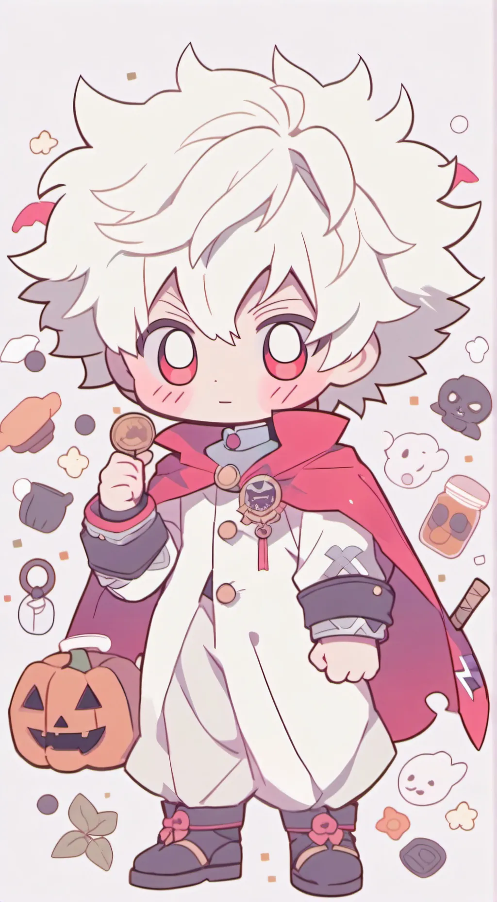 ai character: bakudeku hallowen  background