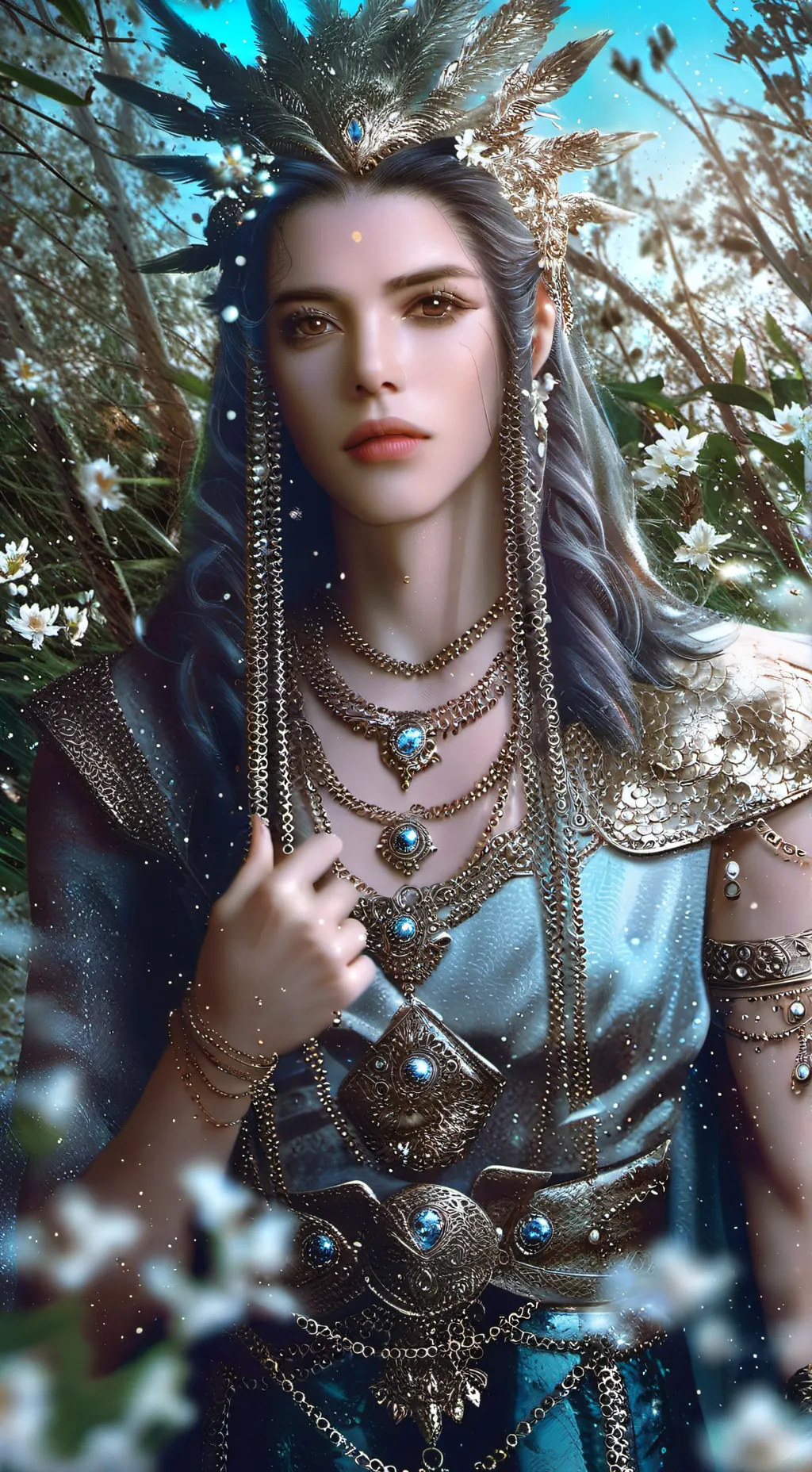 ai character: Aaron  background