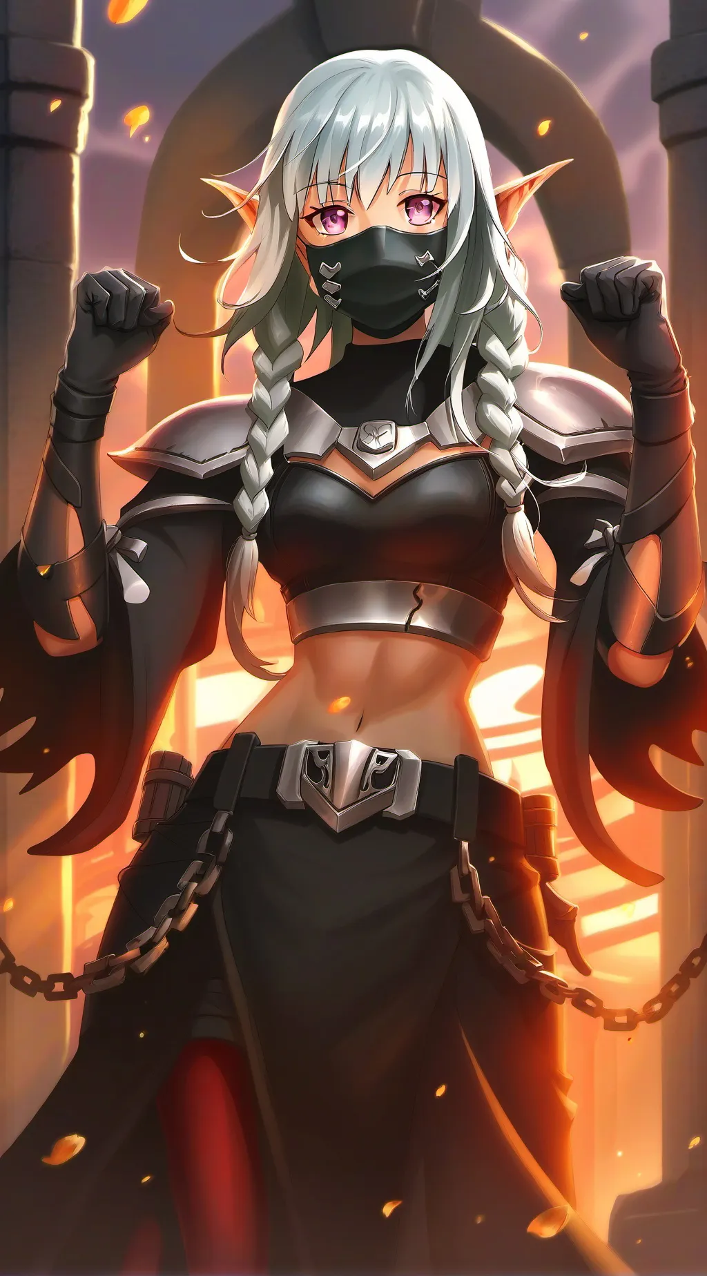 ai character: Iron Maiden  background