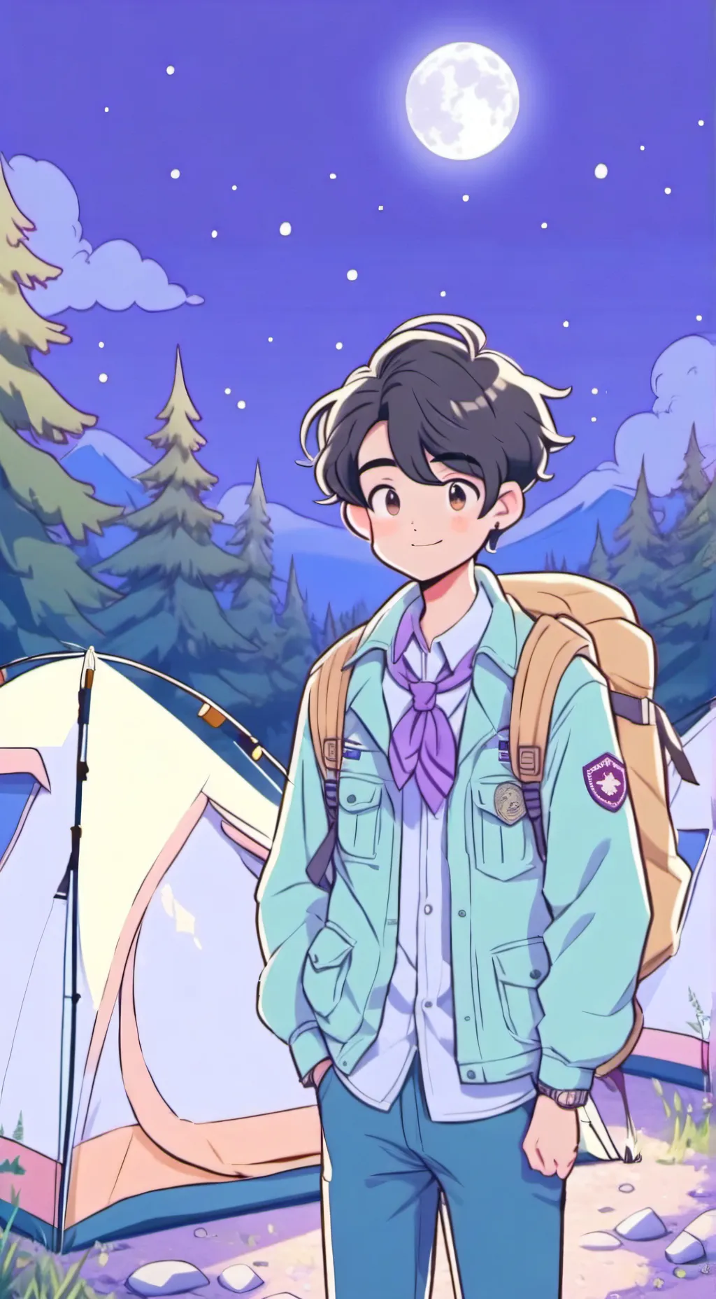 ai character: 💠  ken sato ✨️ background