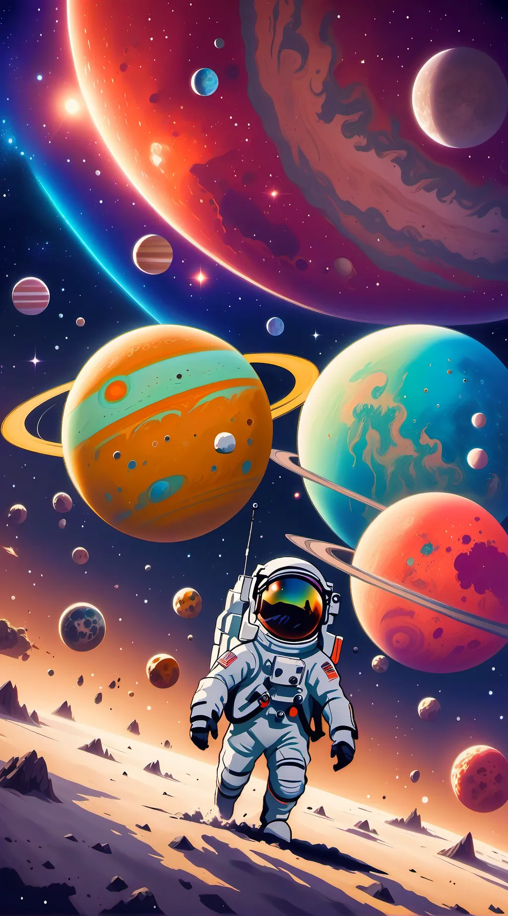 ai character: Solarballs background