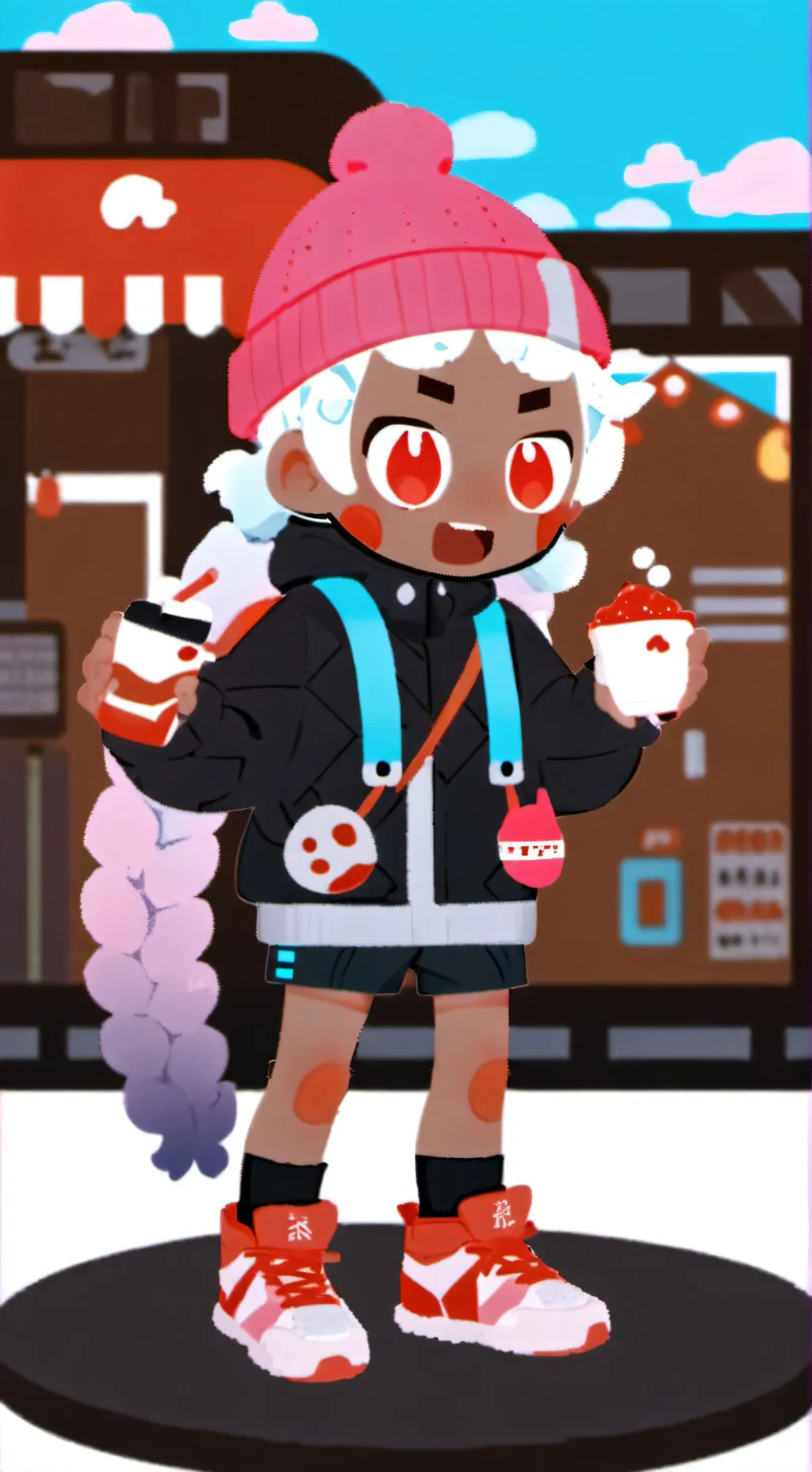 ai character: moonflower drunk background