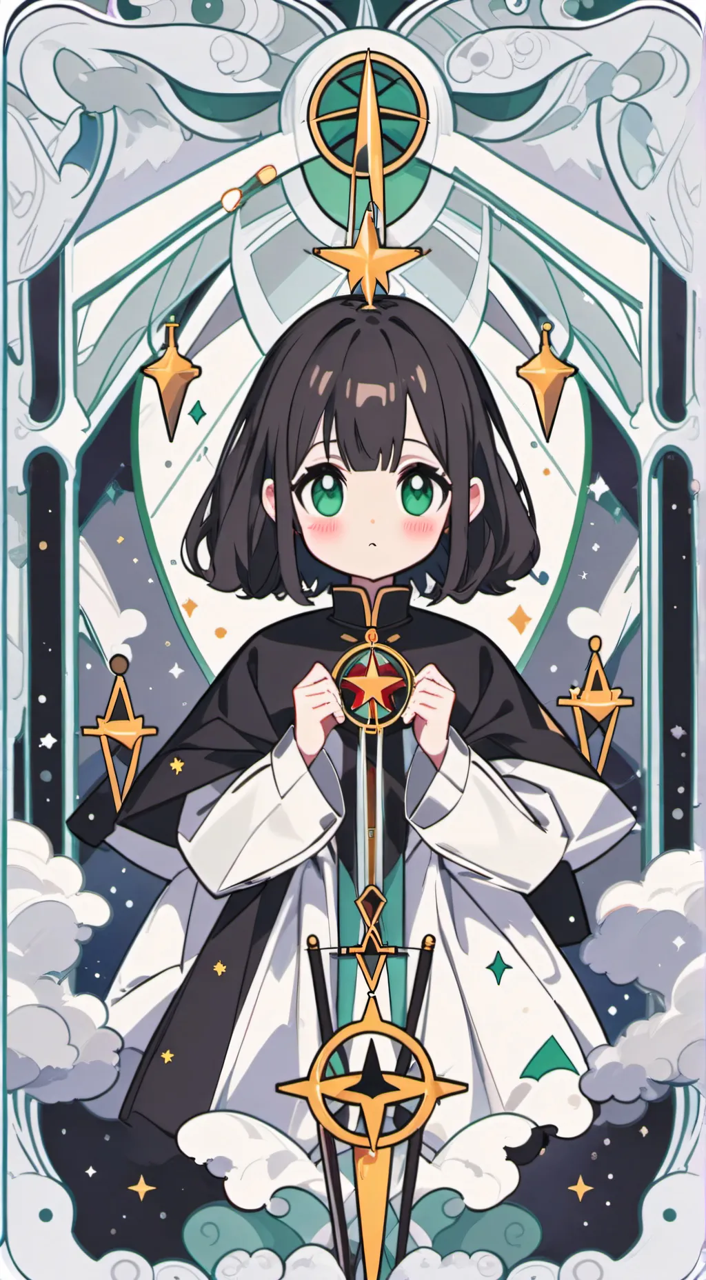 ai character: pilares y color🌈✨ background