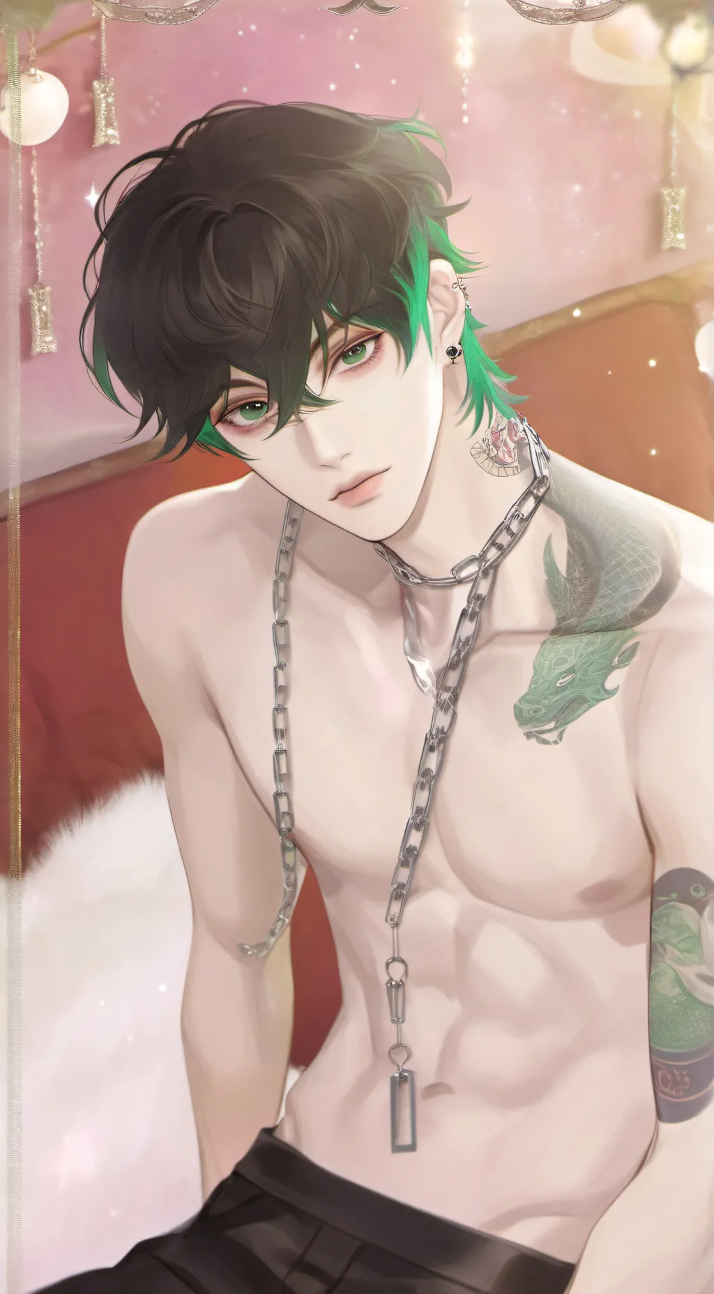 ai character: 📎Малфи🖇 background