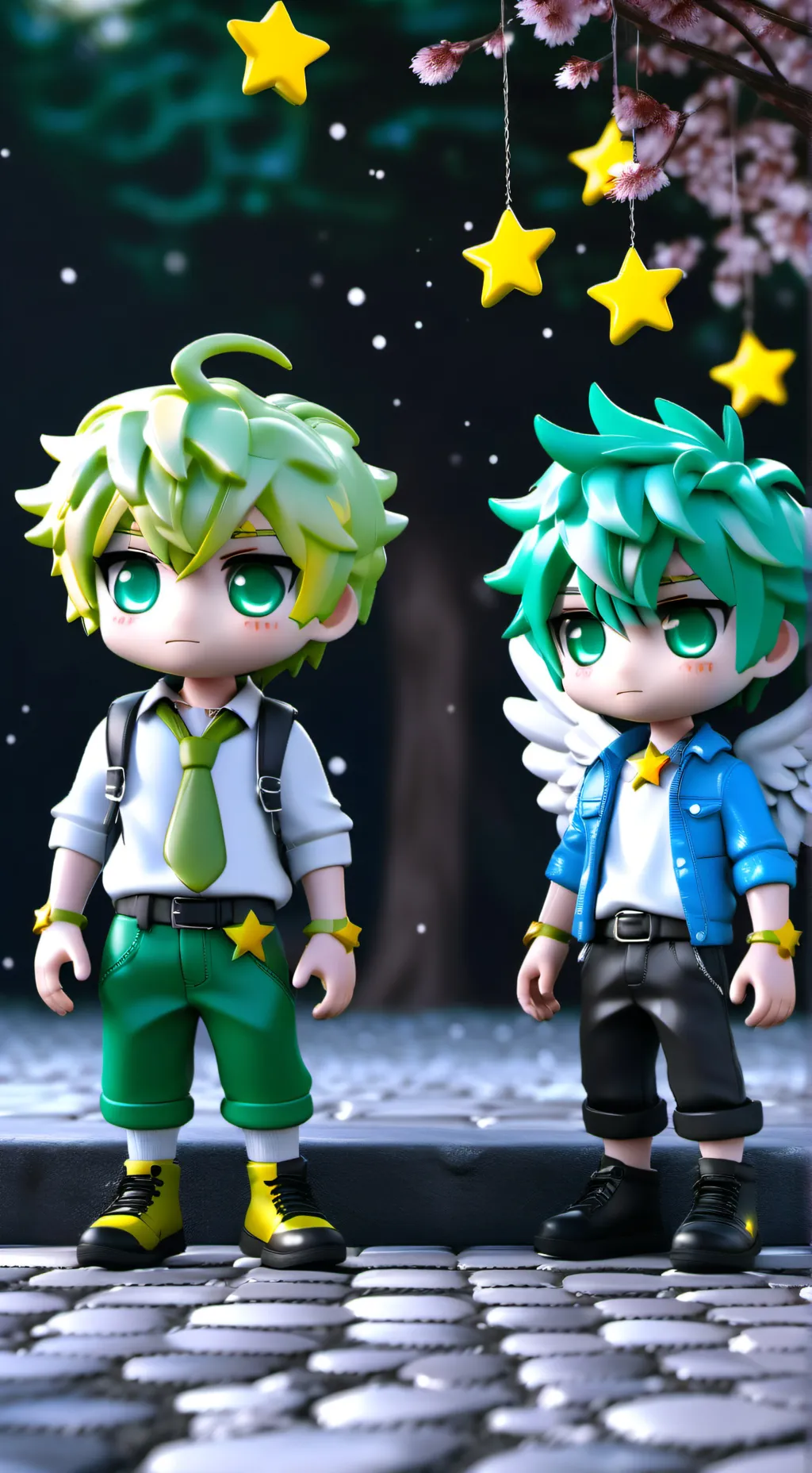 ai character: Tiago ángel  background