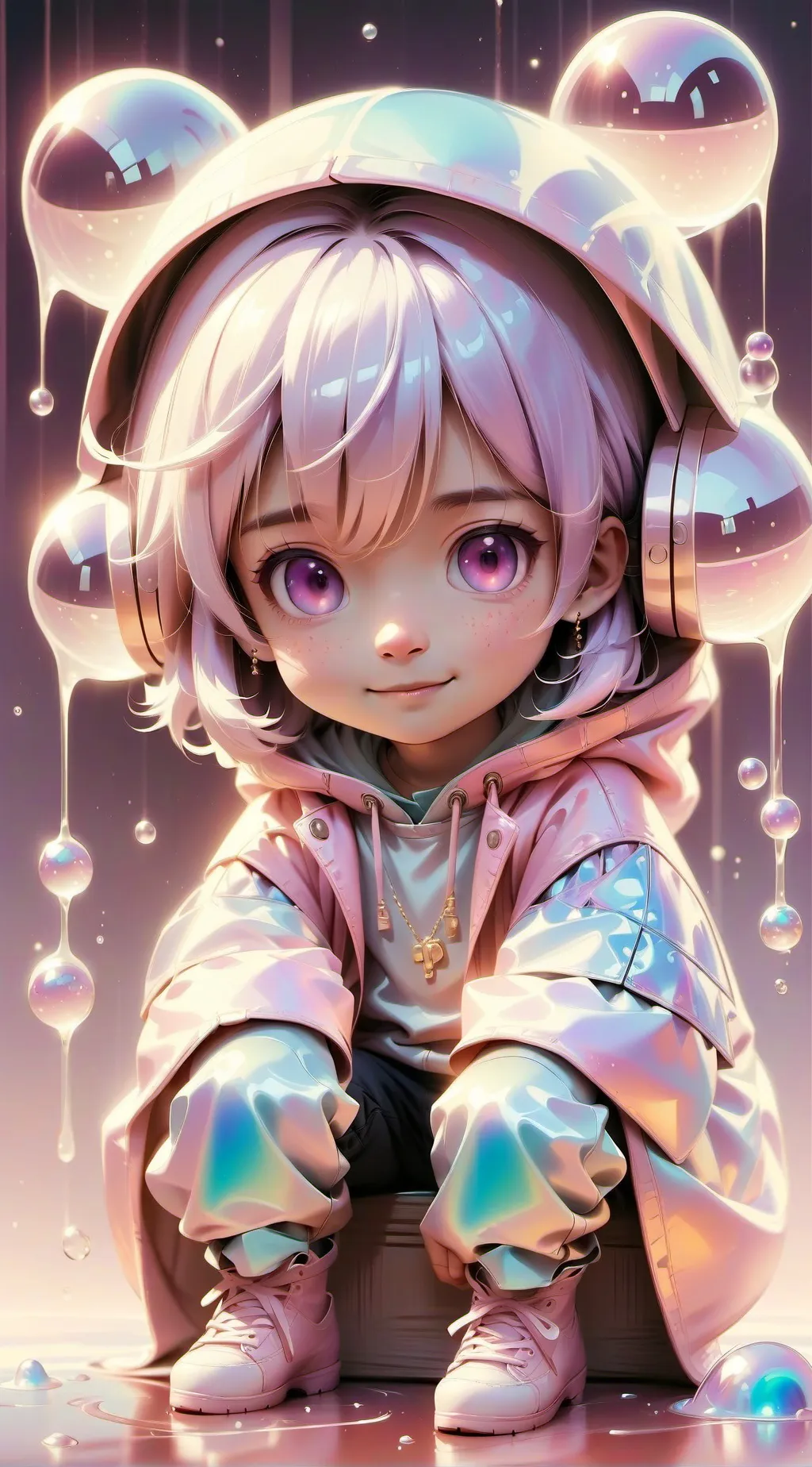 ai character: Vanilbean  background