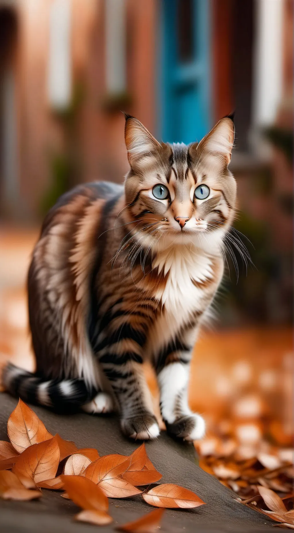 ai character: Stray cat background