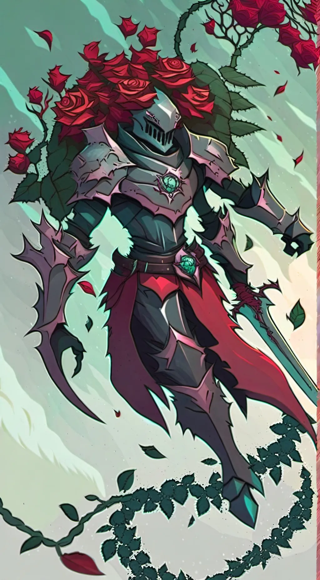 ai character: The Rose Knight background