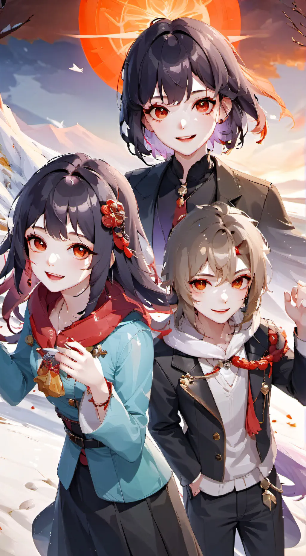 ai character: lisa and lia background