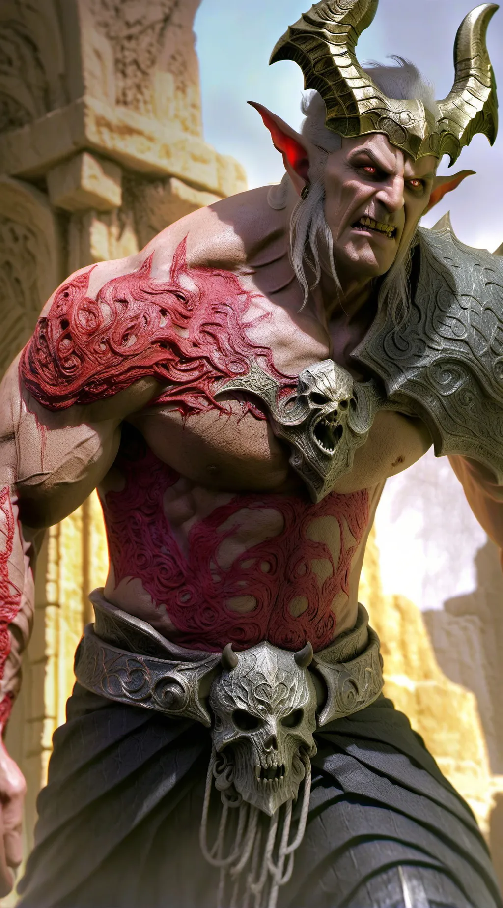 ai character: The demon background