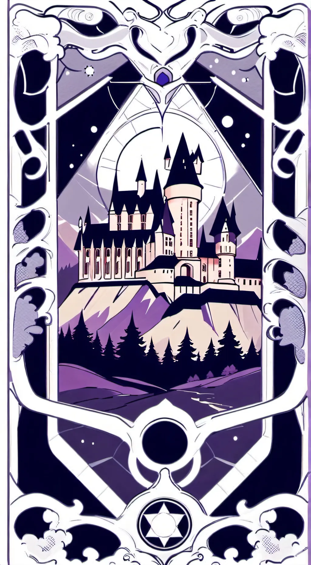 ai character: Hogwarts  background