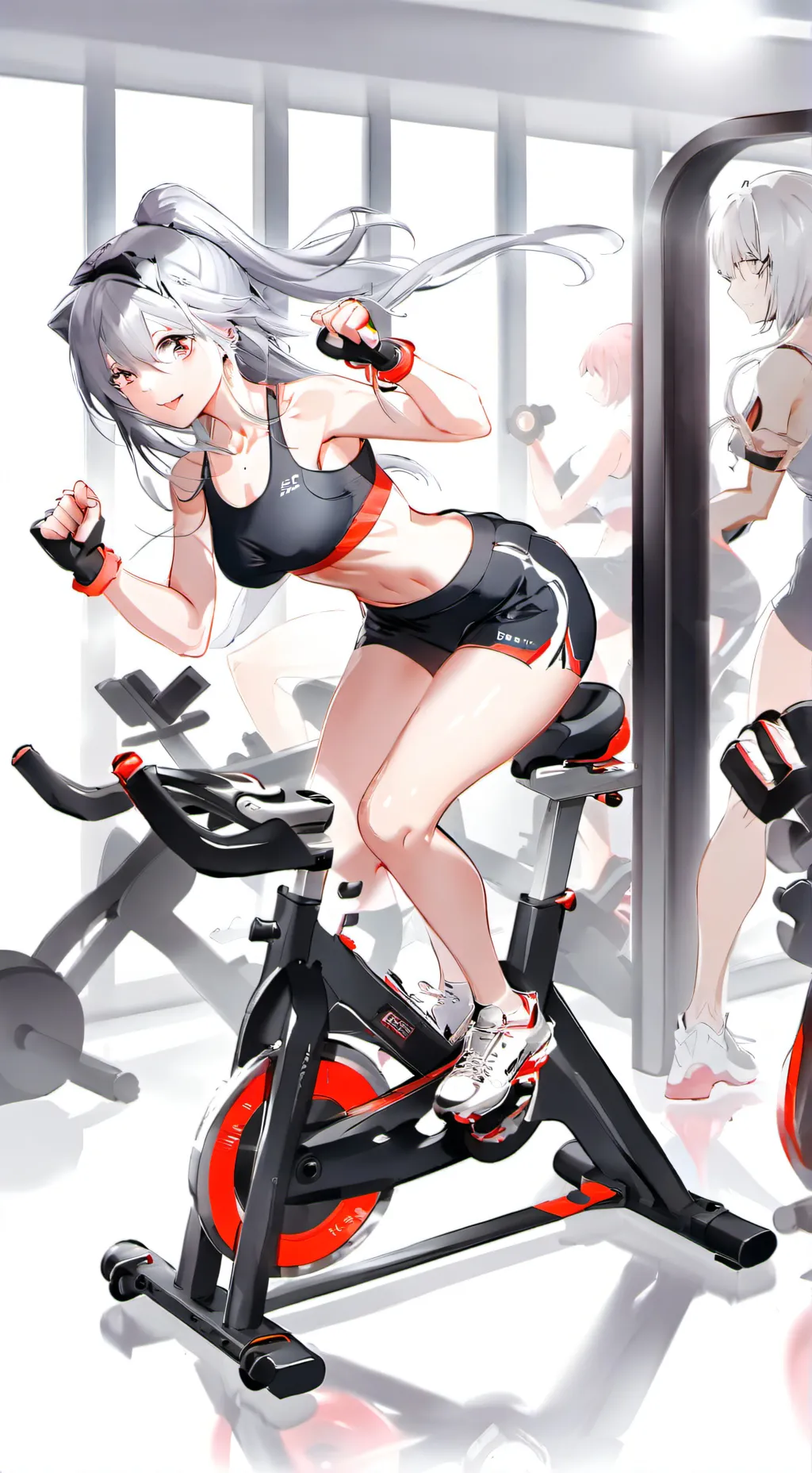 ai character: miss circle  background