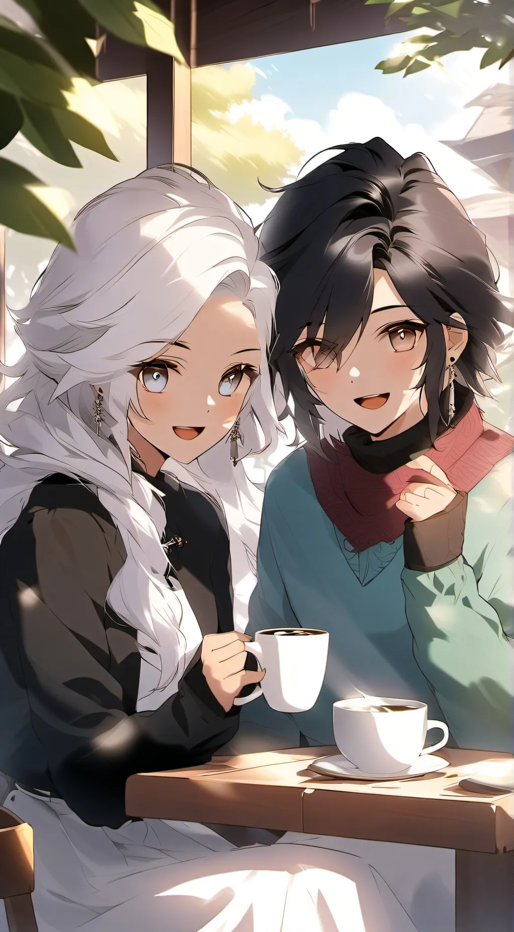 ai character: Ella and stella background