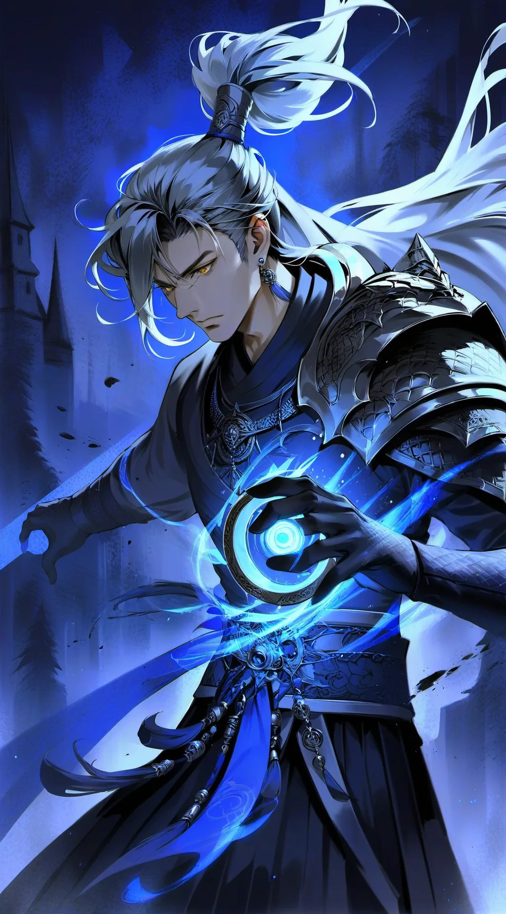 ai character: Souh Yul  background