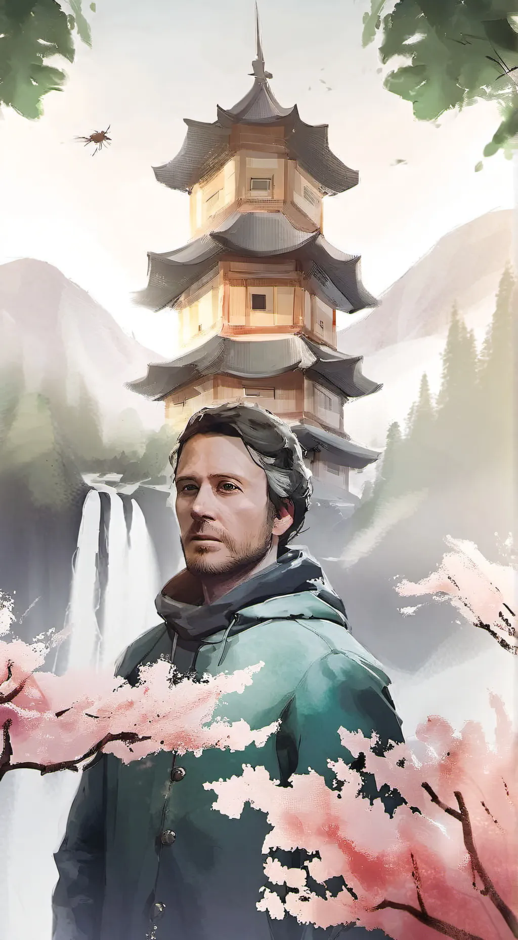 ai character: Moonflower  background