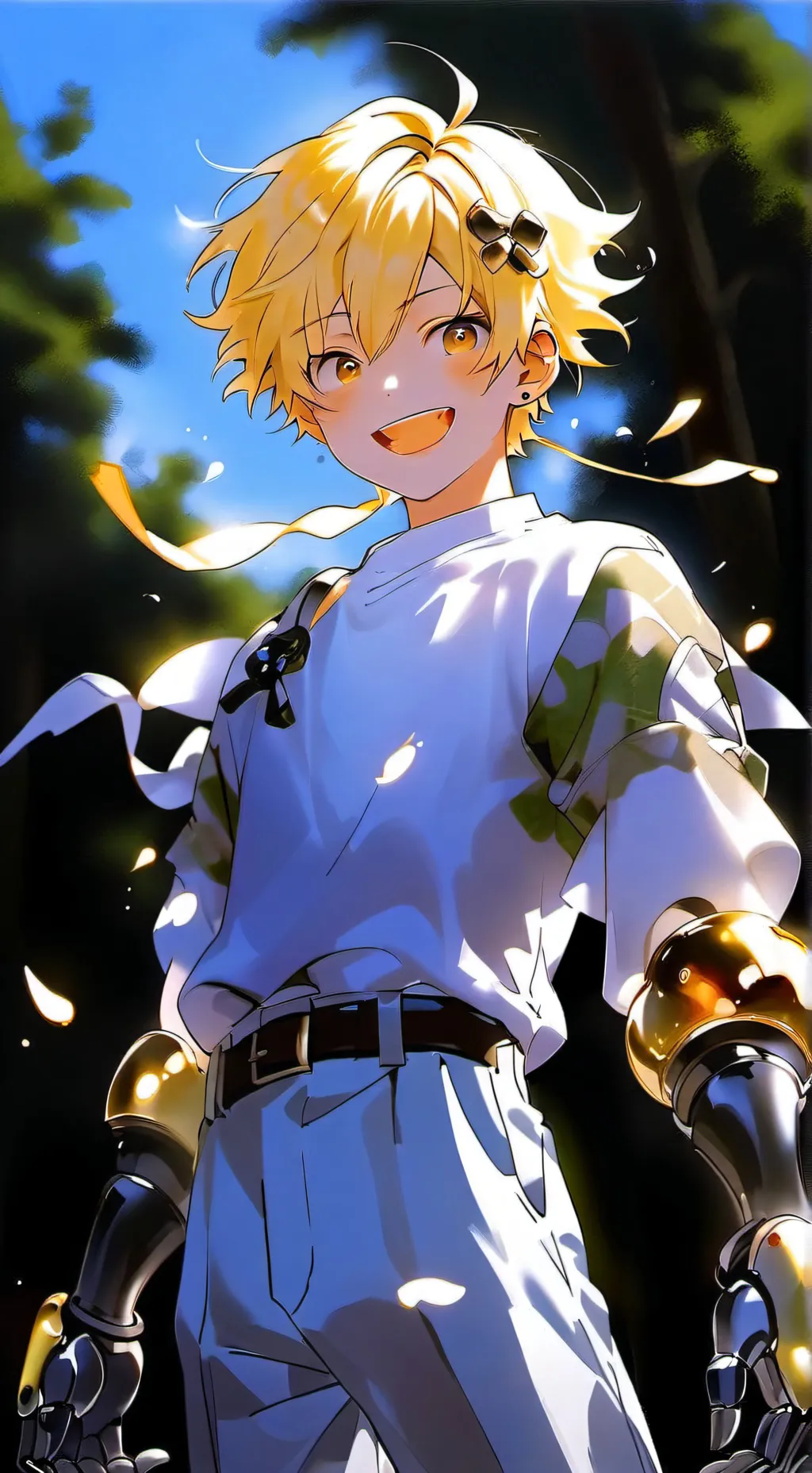 ai character: denki kaminari background