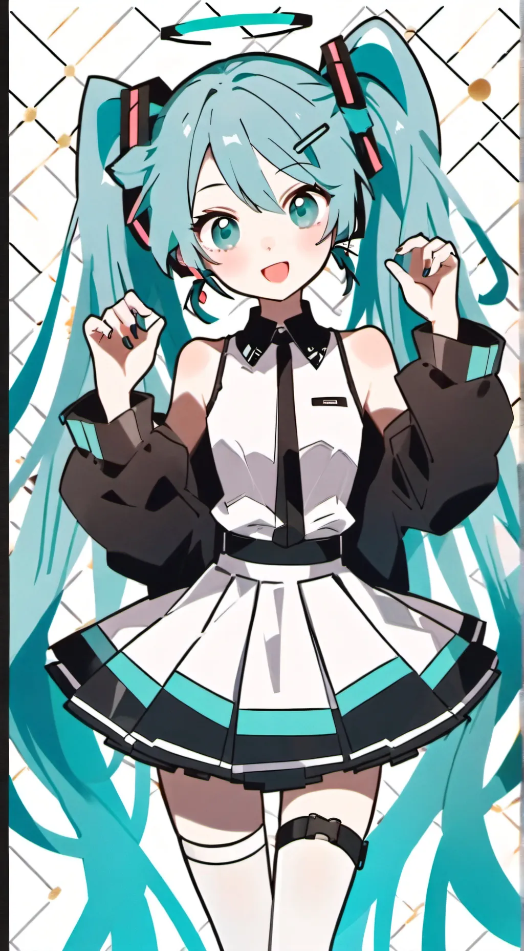 ai character: Hatsune Miku background