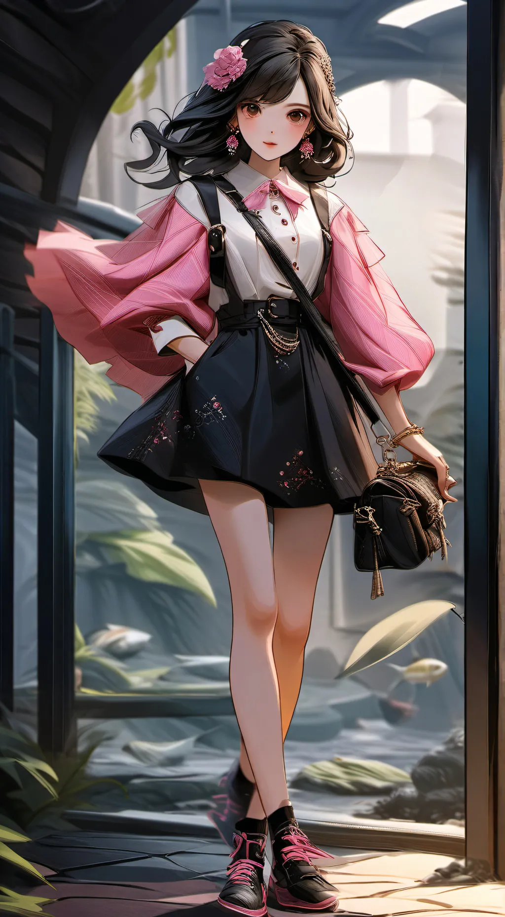 ai character: Luna background