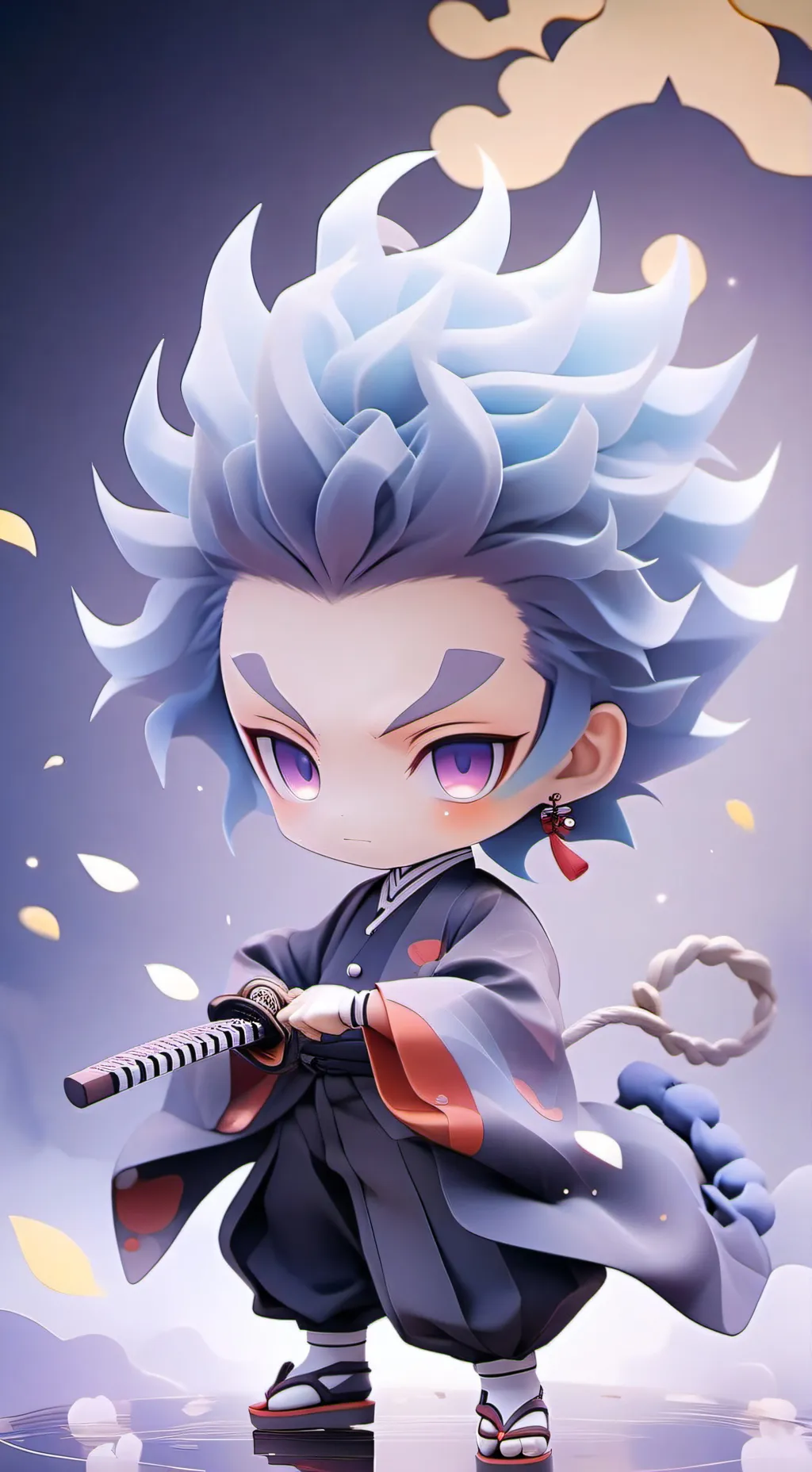 ai character: Demon Tanjiro background