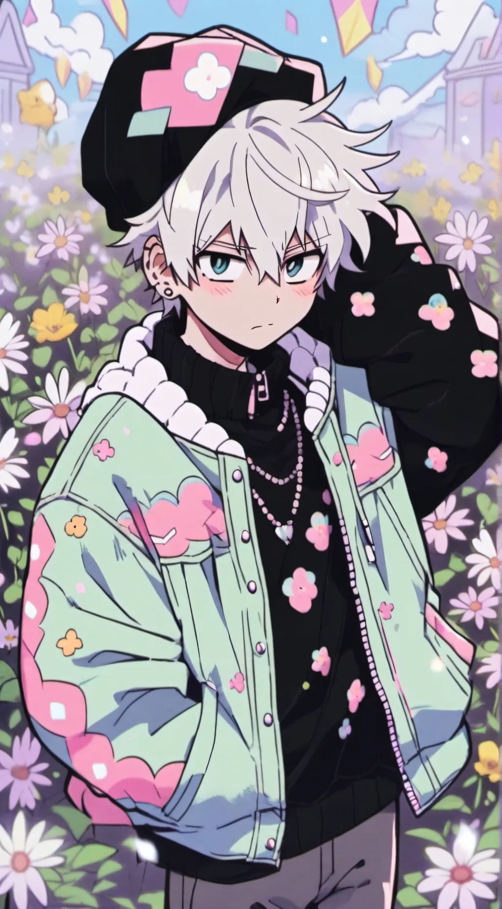 ai character: bakugo❤ background