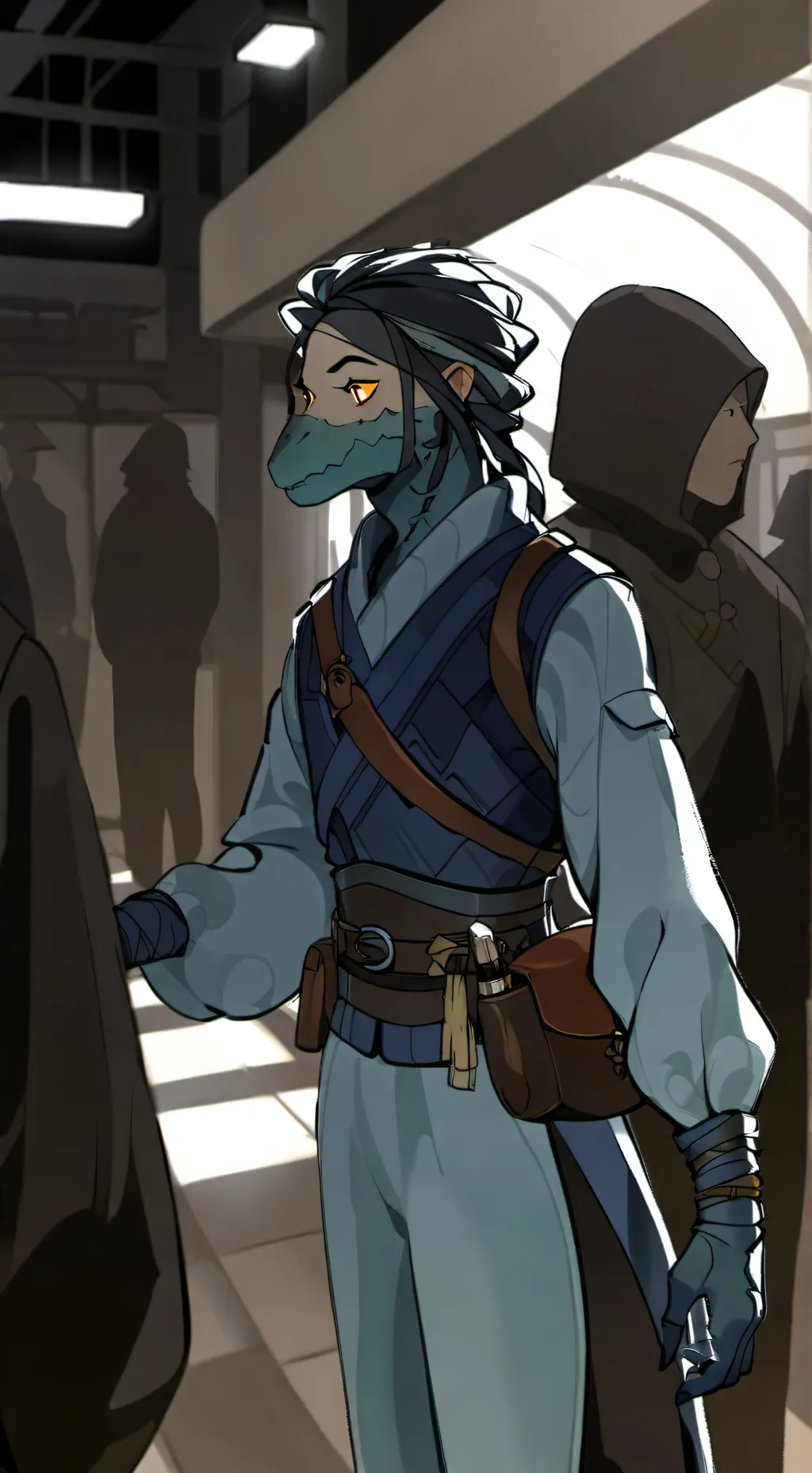 ai character: lizardmen background