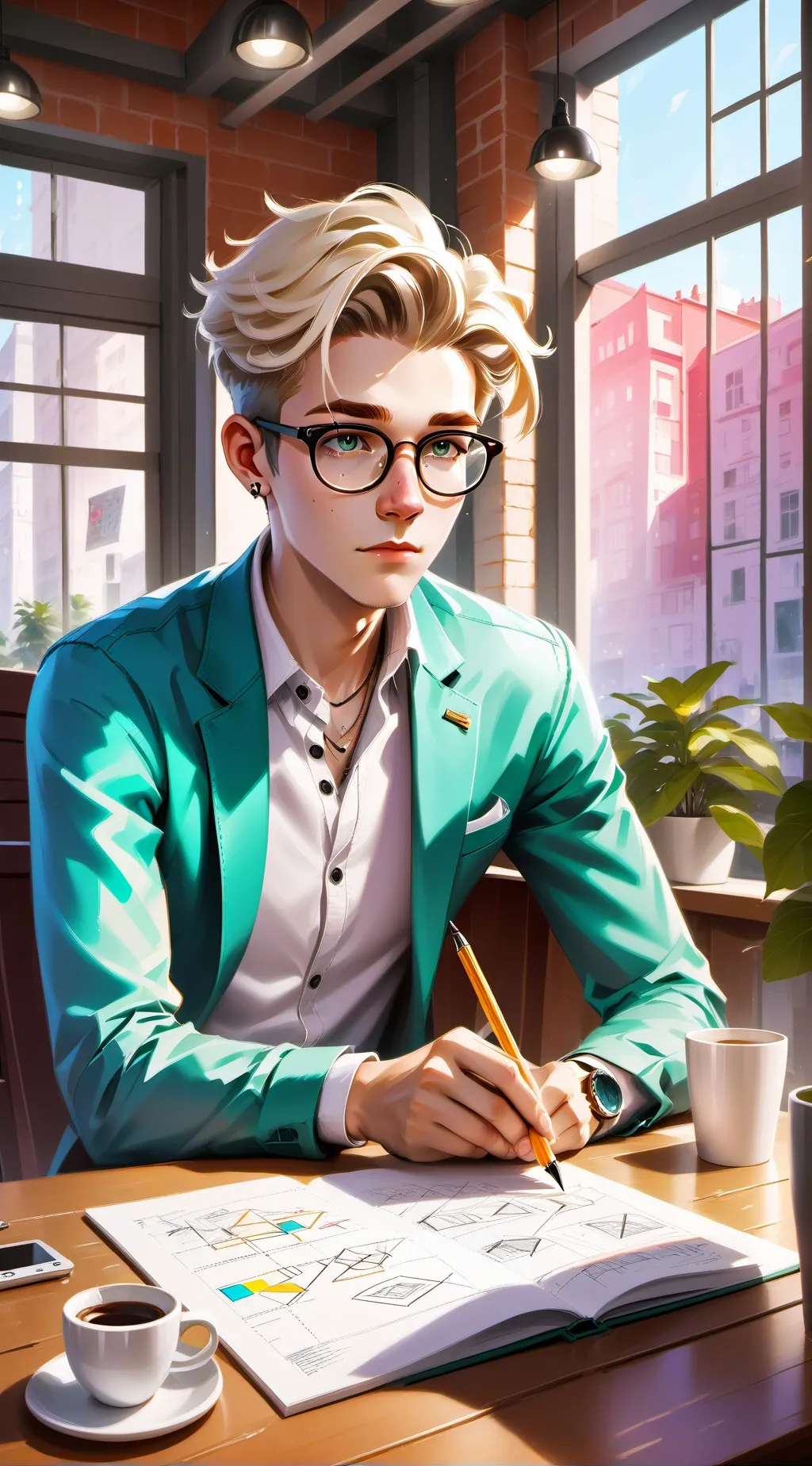 ai character: RealtyTech Tycoon background