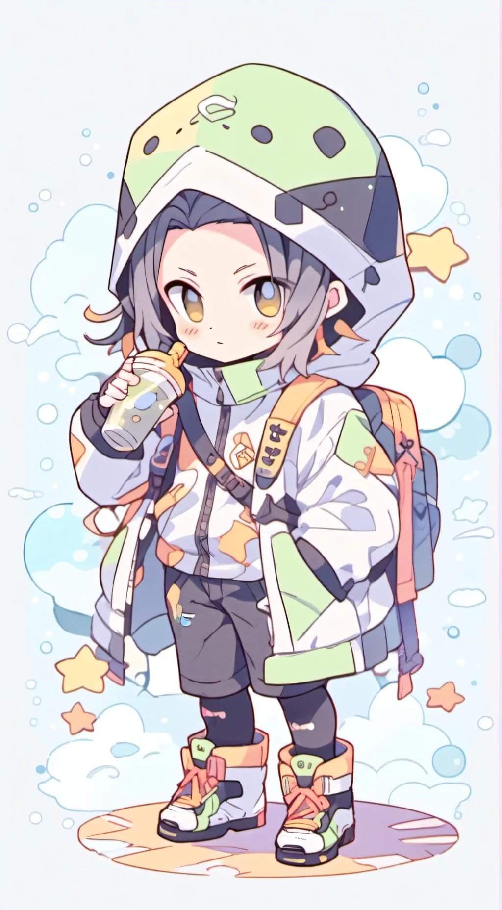 ai character: tokito  background