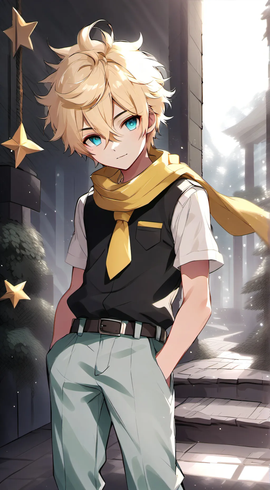 ai character: petitping background