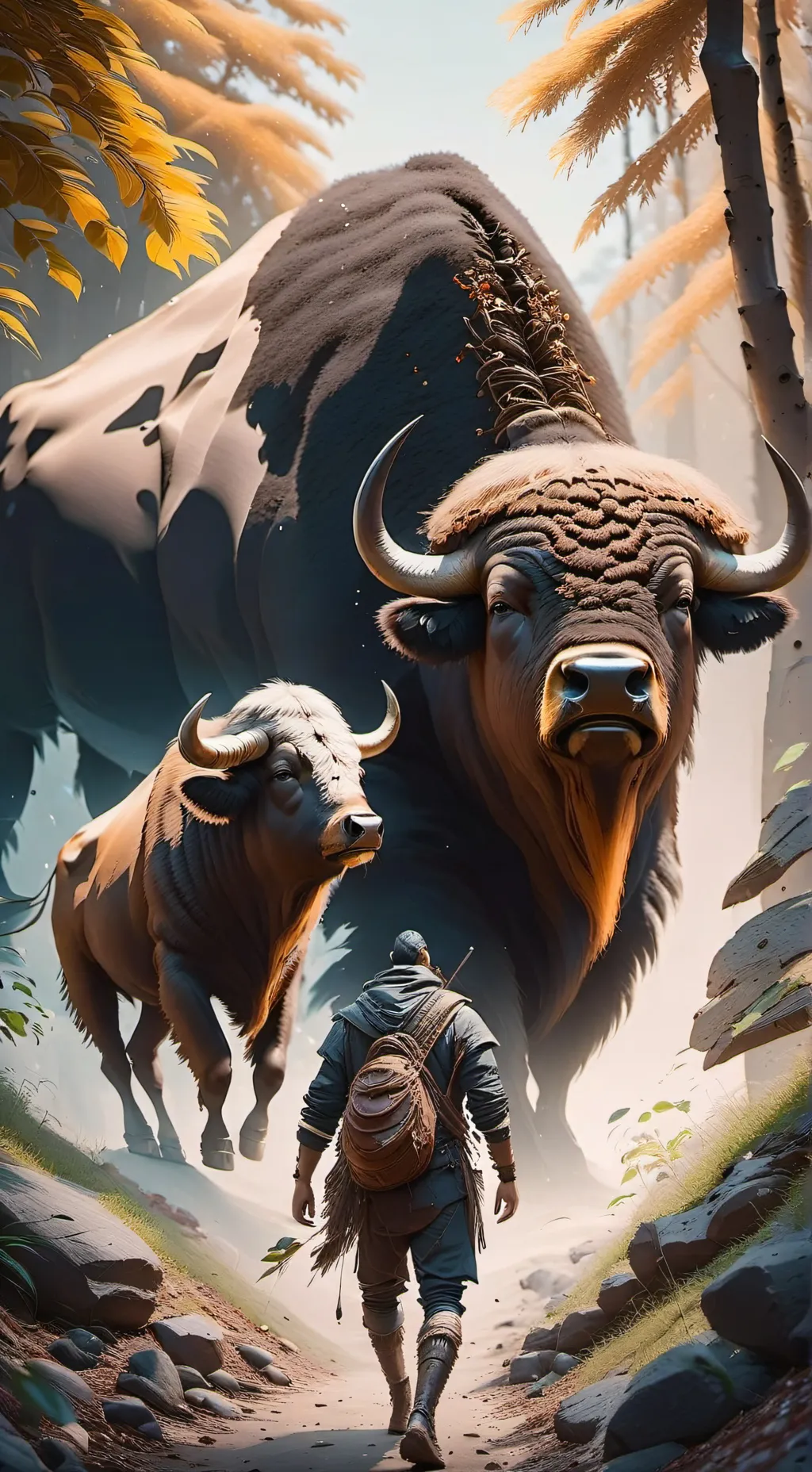 ai character: Bison tamer background