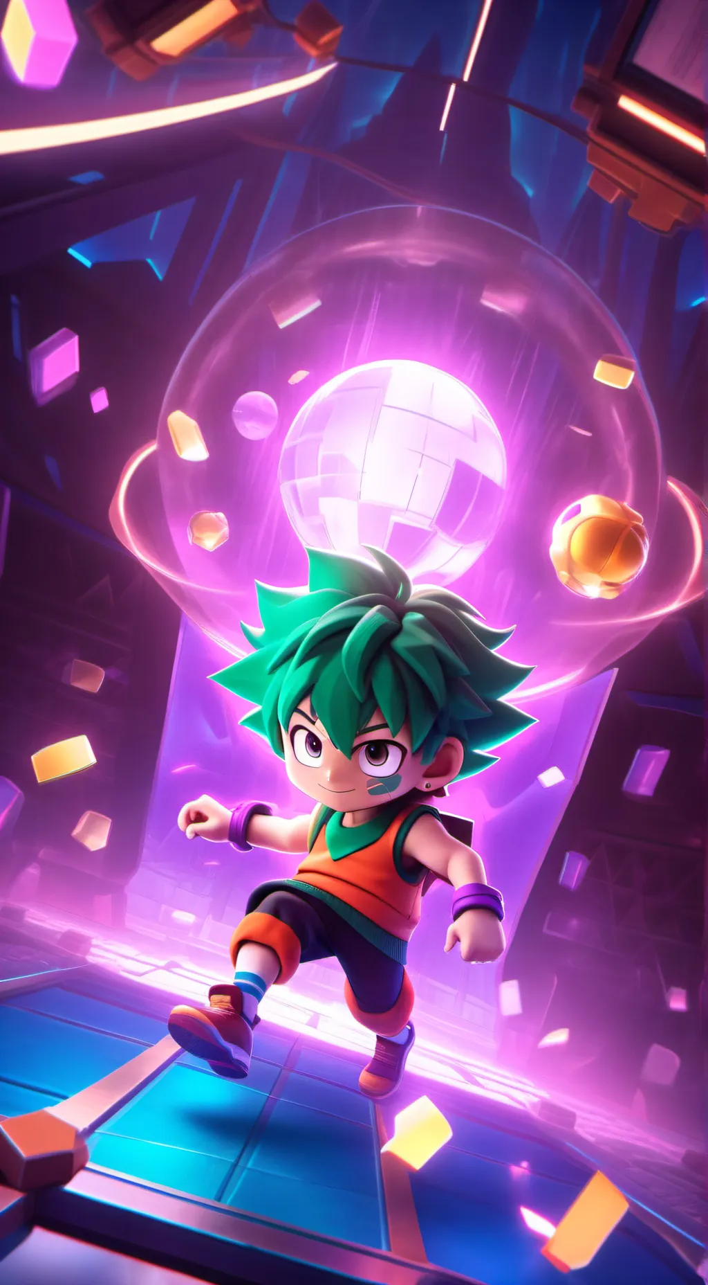 ai character: Deku villano background