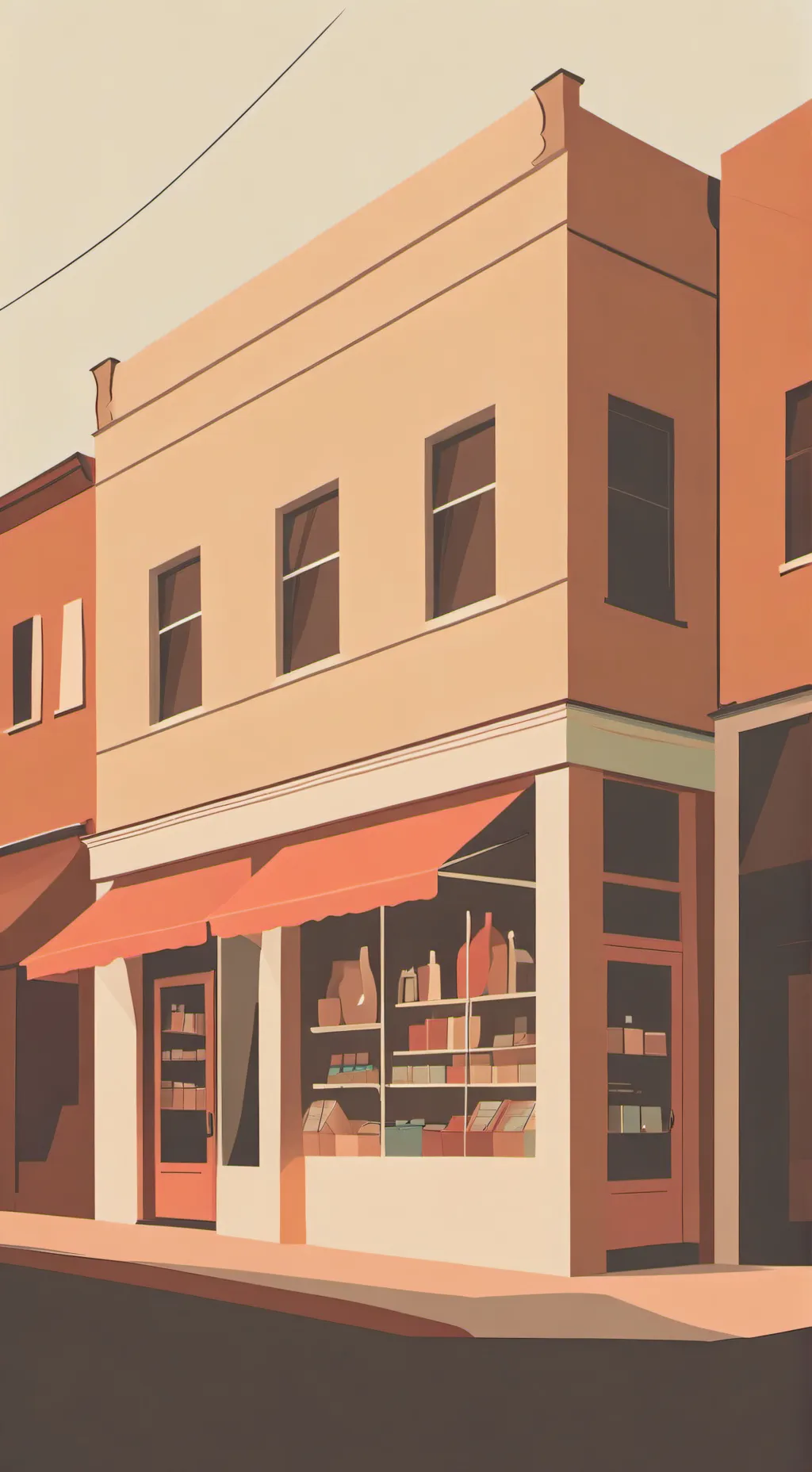 ai character: unsee store worker background