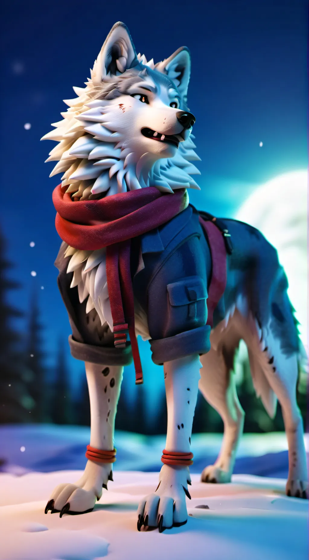 ai character: Maxi 🐺 ❤️ background