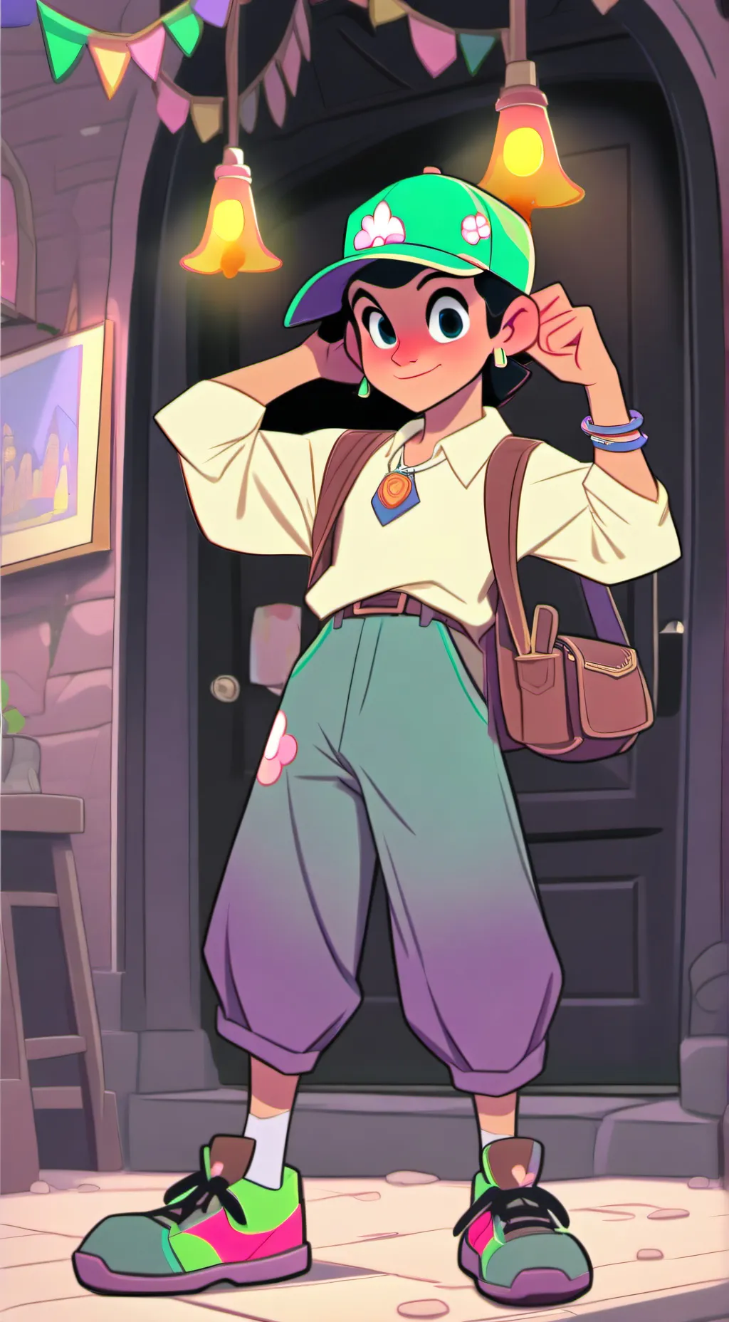 ai character: Theo background