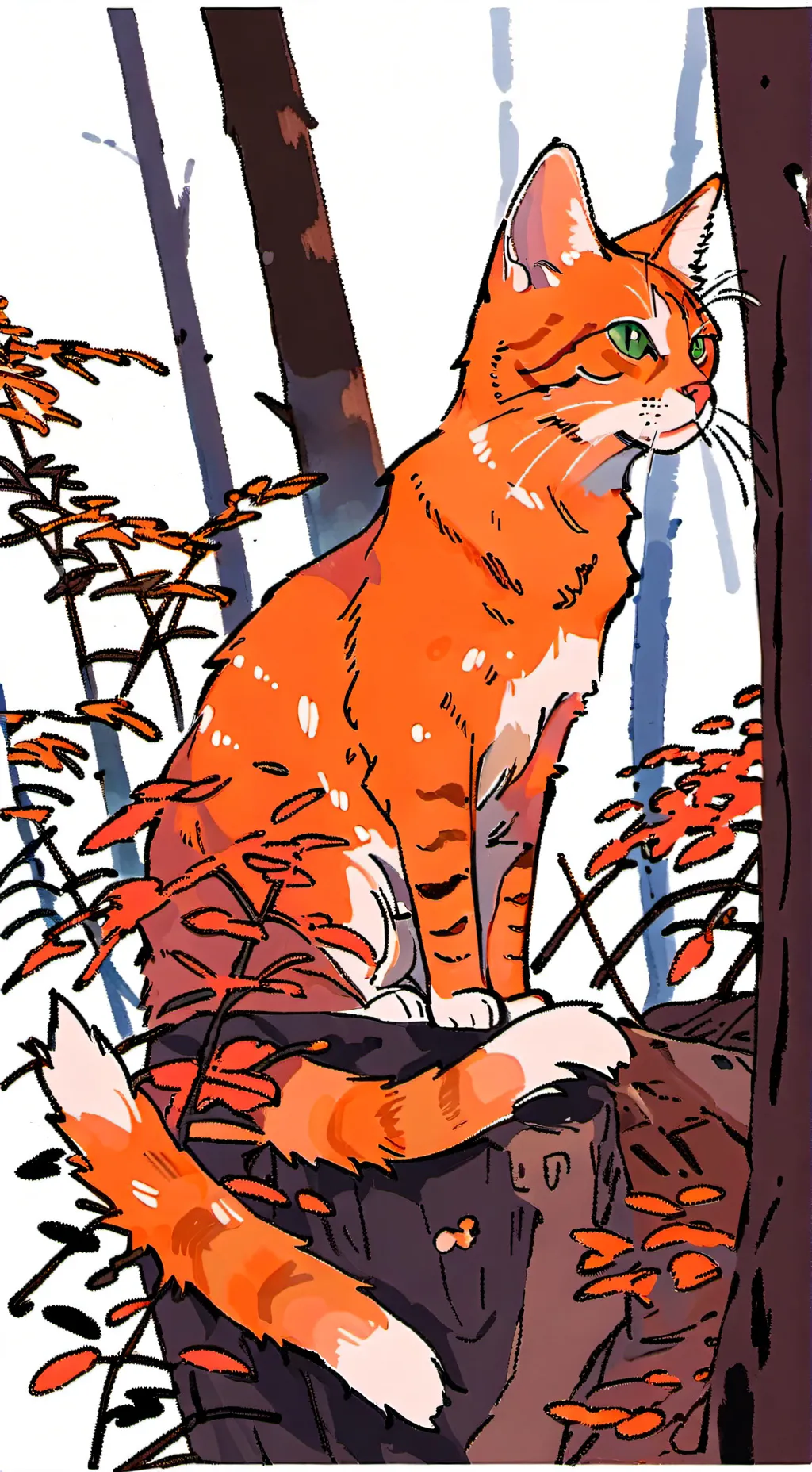 ai character: Fireheart background