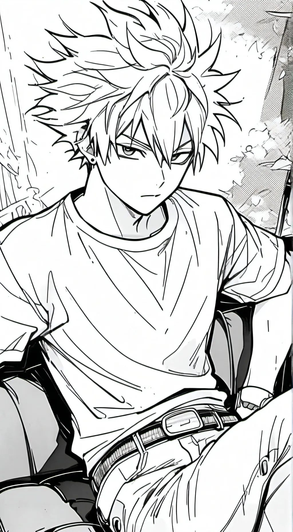 ai character: katsuki bakugo background