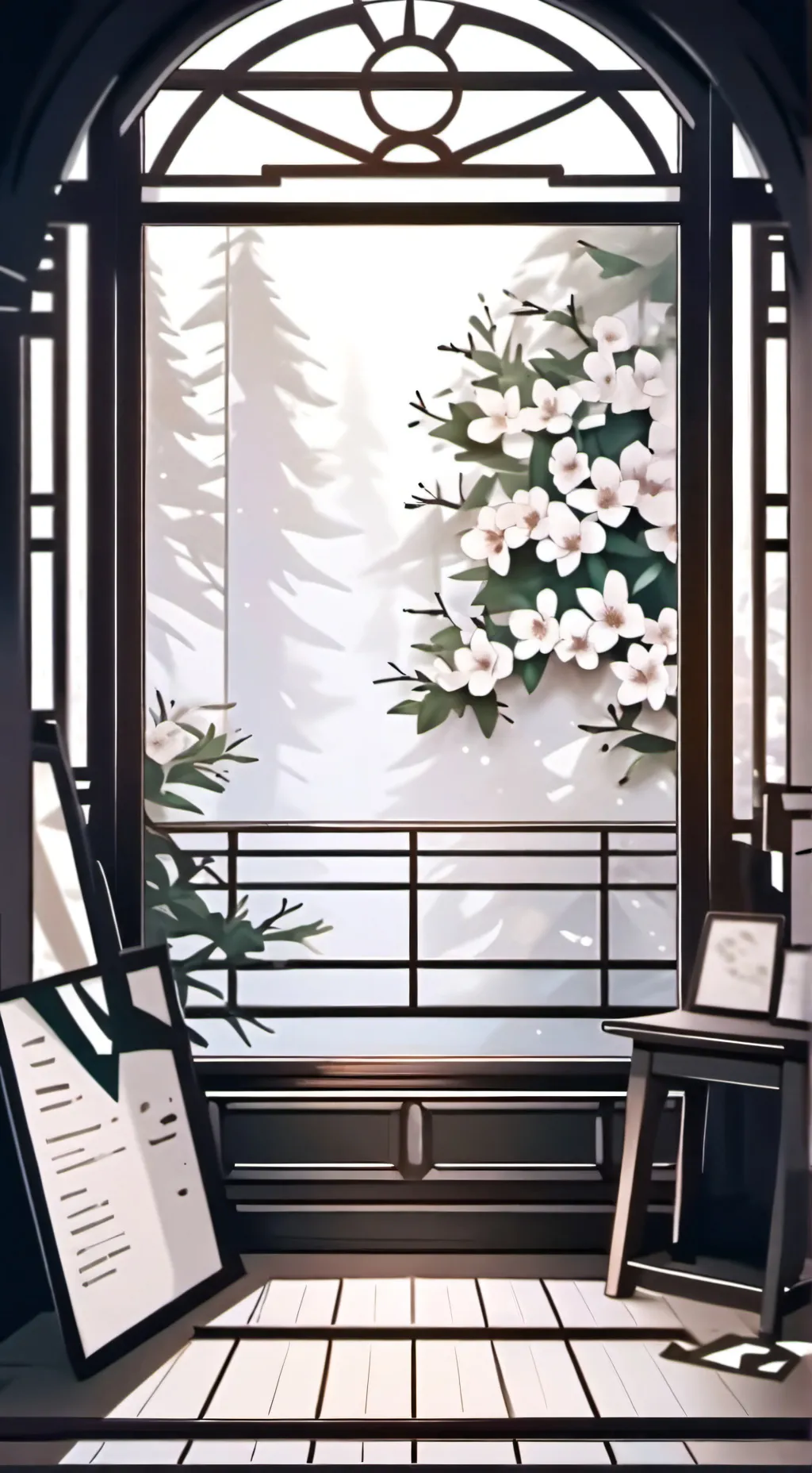 ai character: FNAF x MHA background