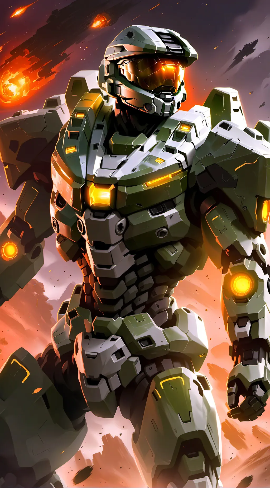 ai character: Master Chief  background
