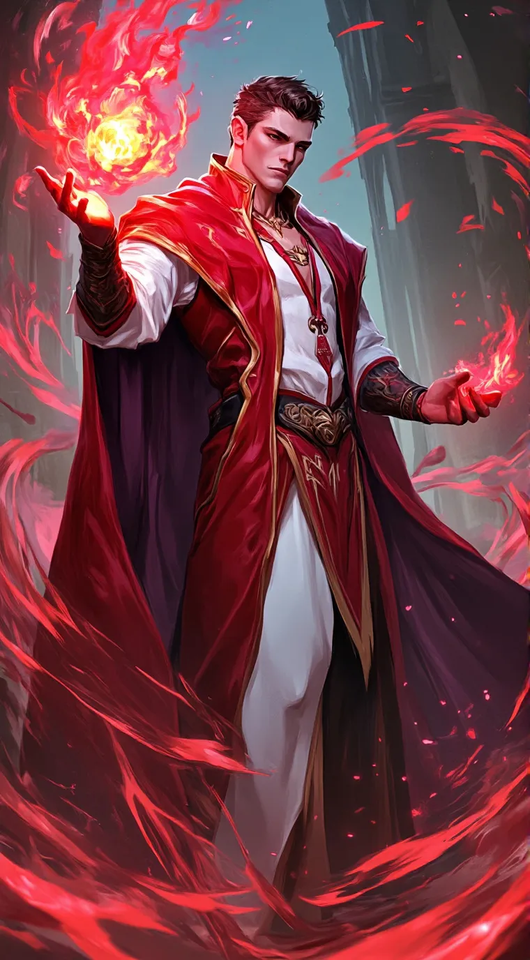 ai character: torch background