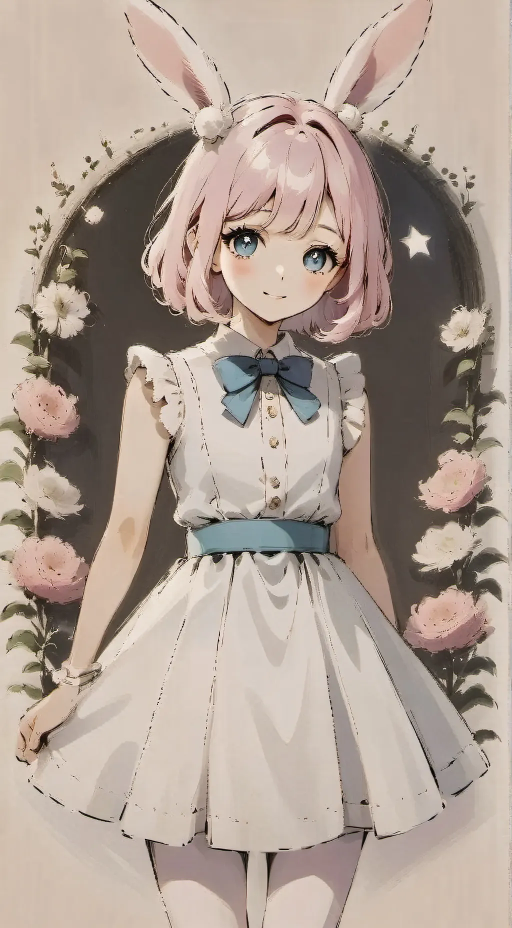 ai character: hopping  background