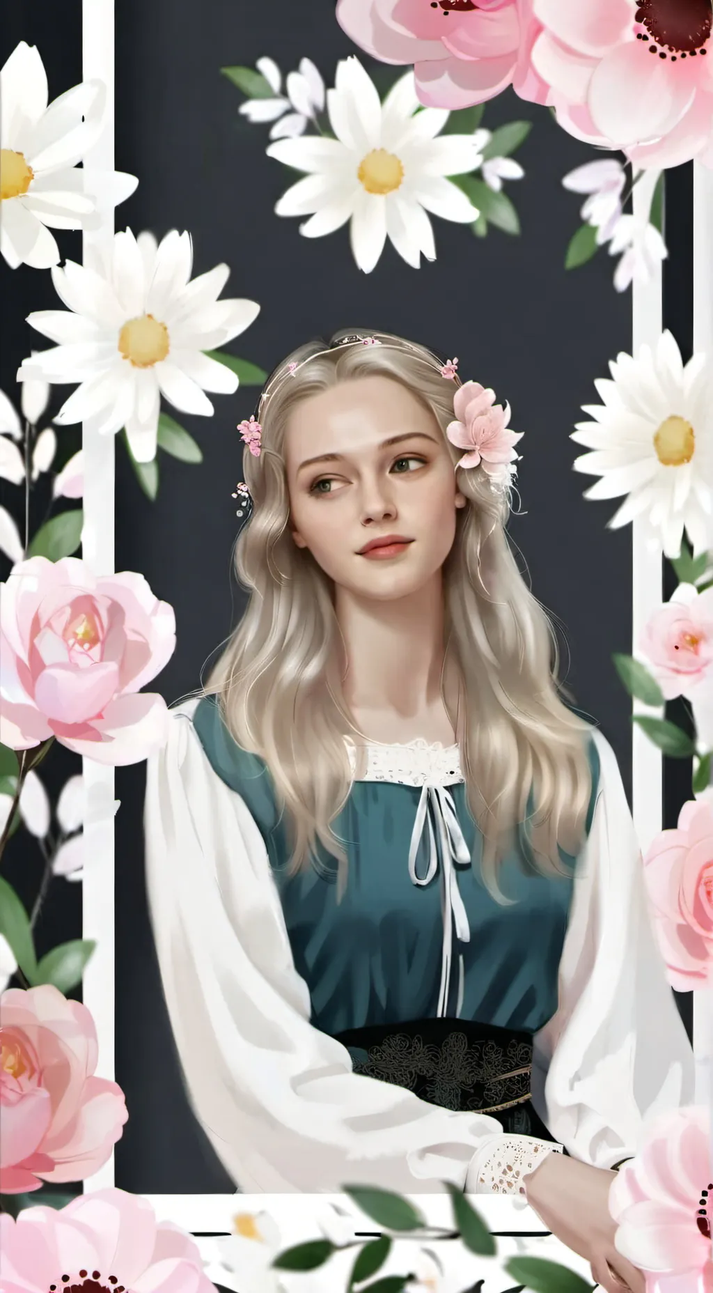 ai character: Rose background