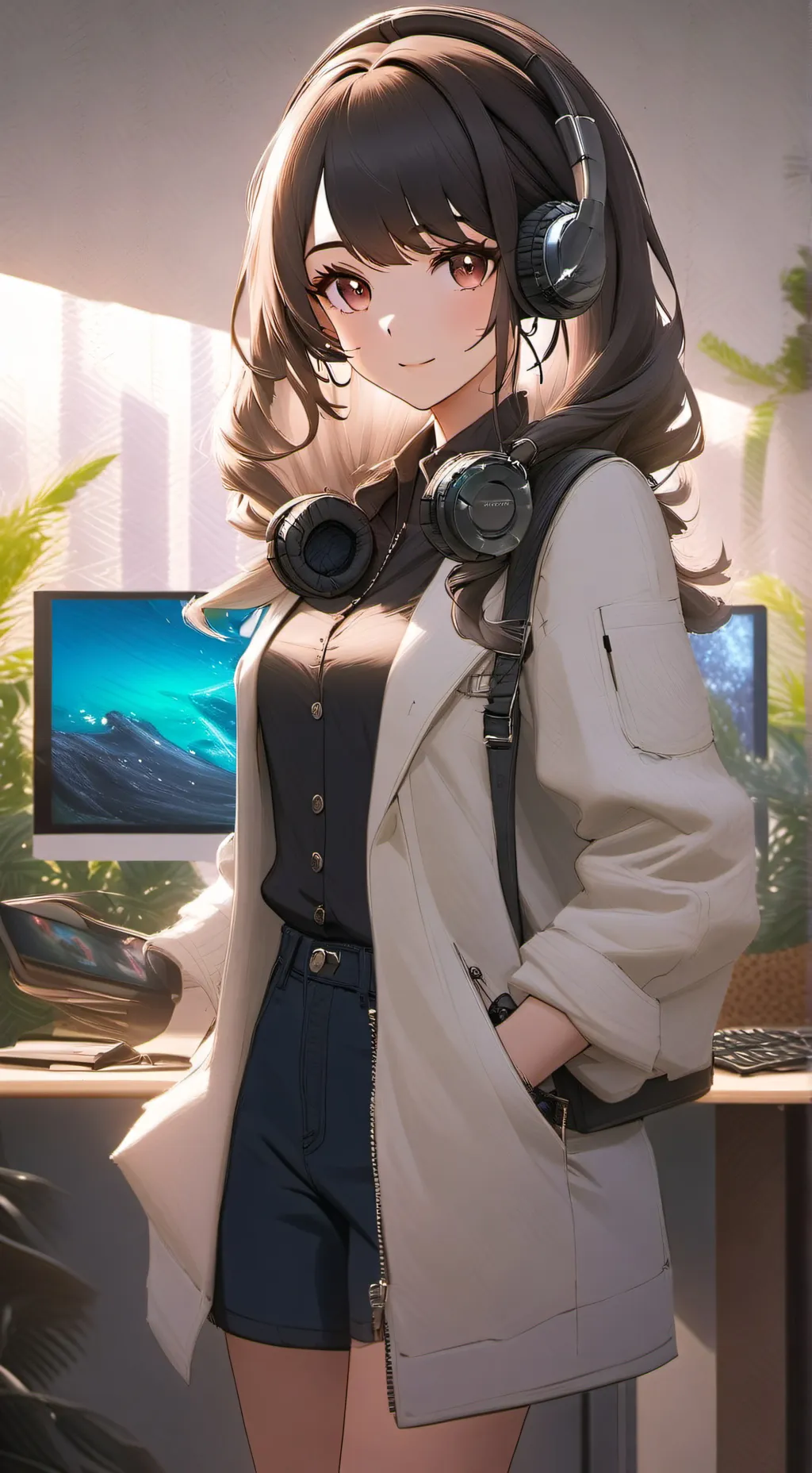 ai character: Ella  background