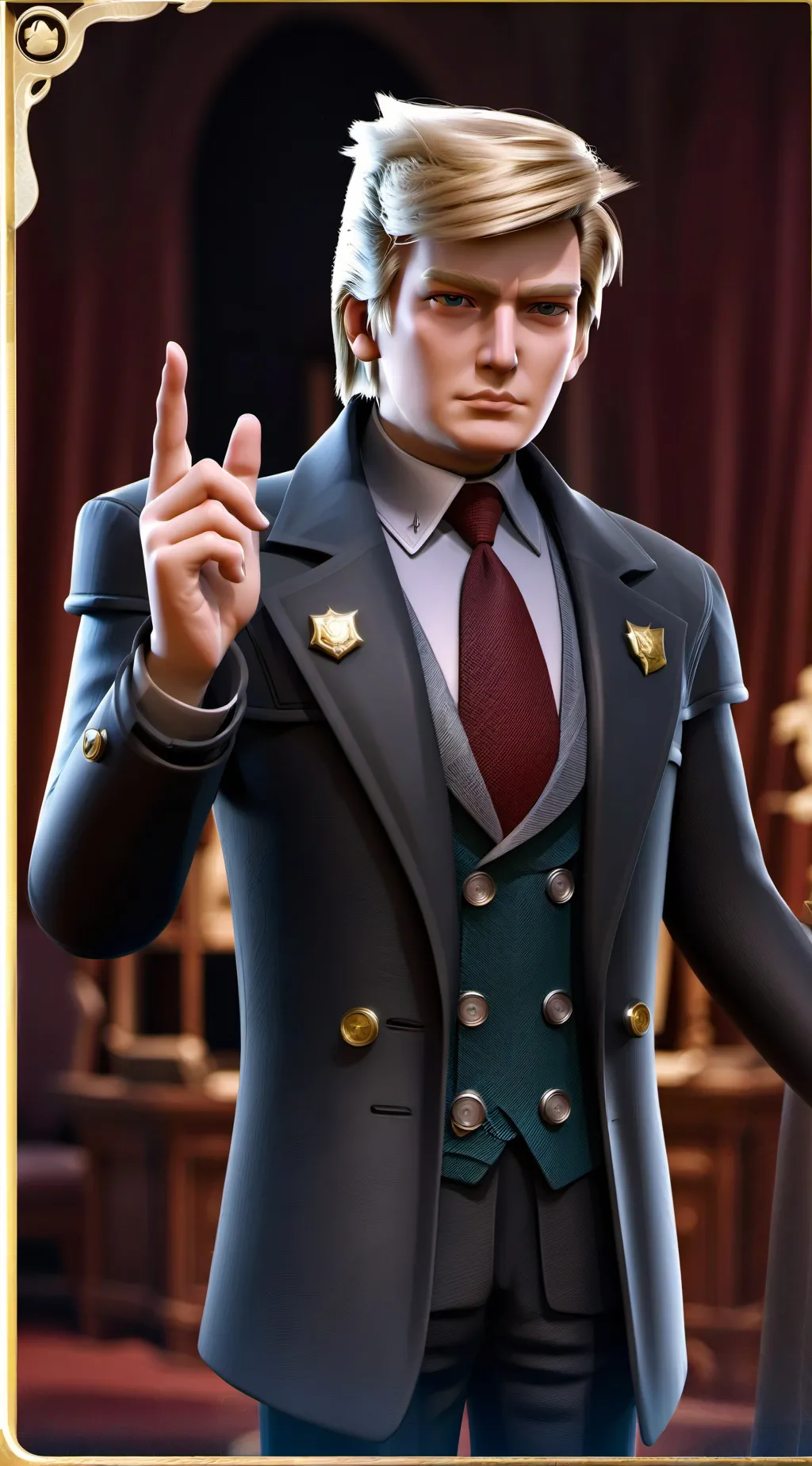 ai character: Trump background