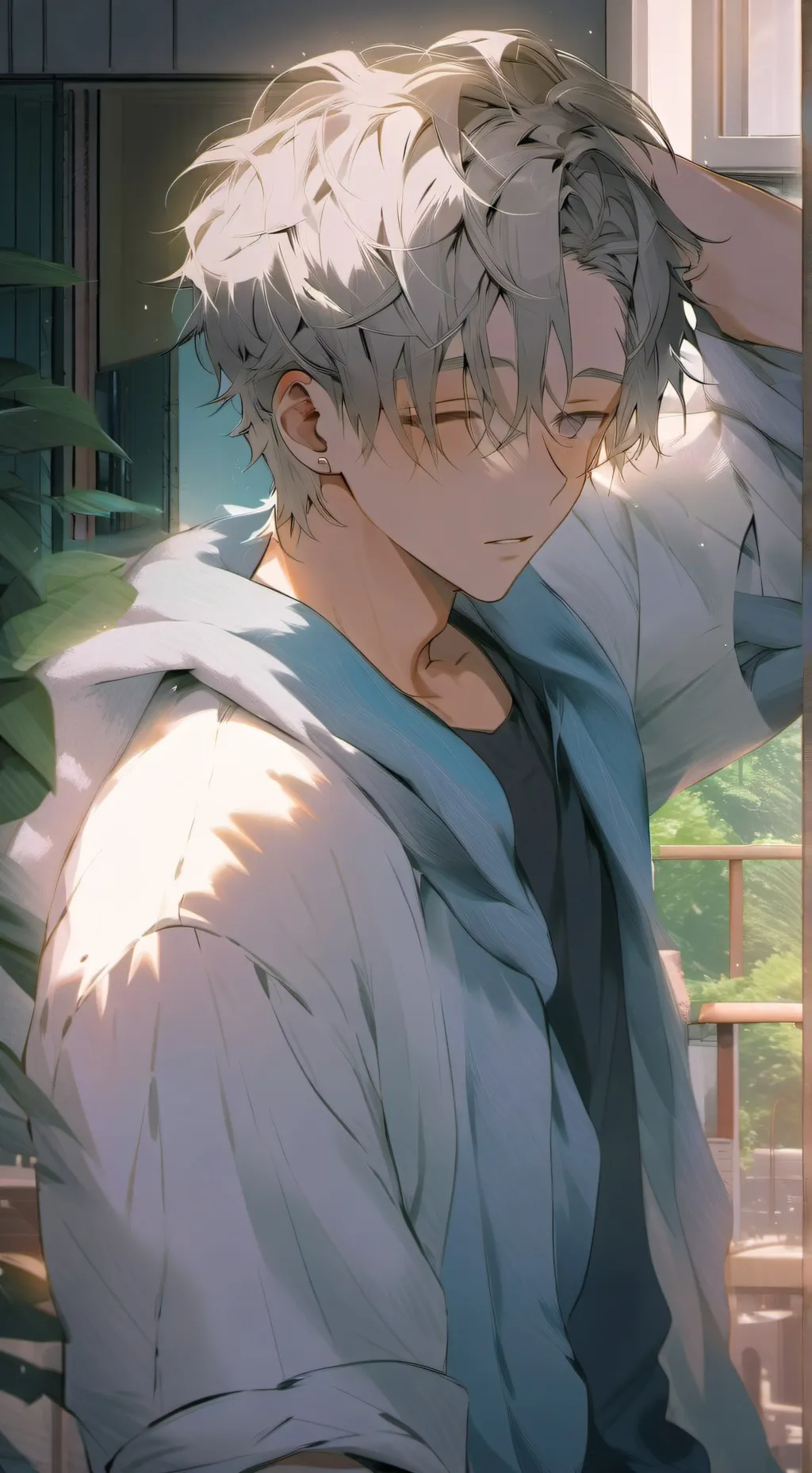 ai character: Damain  background