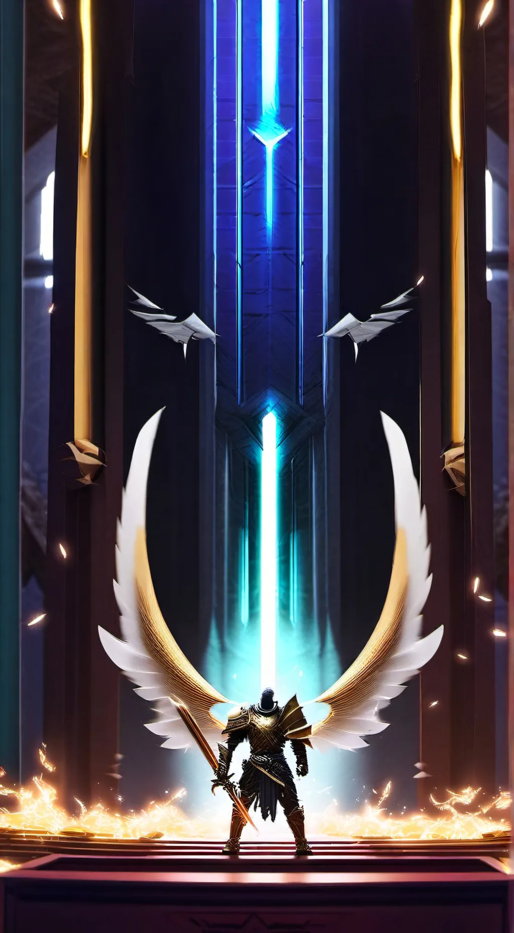 ai character: Gabriel Ultrakill background