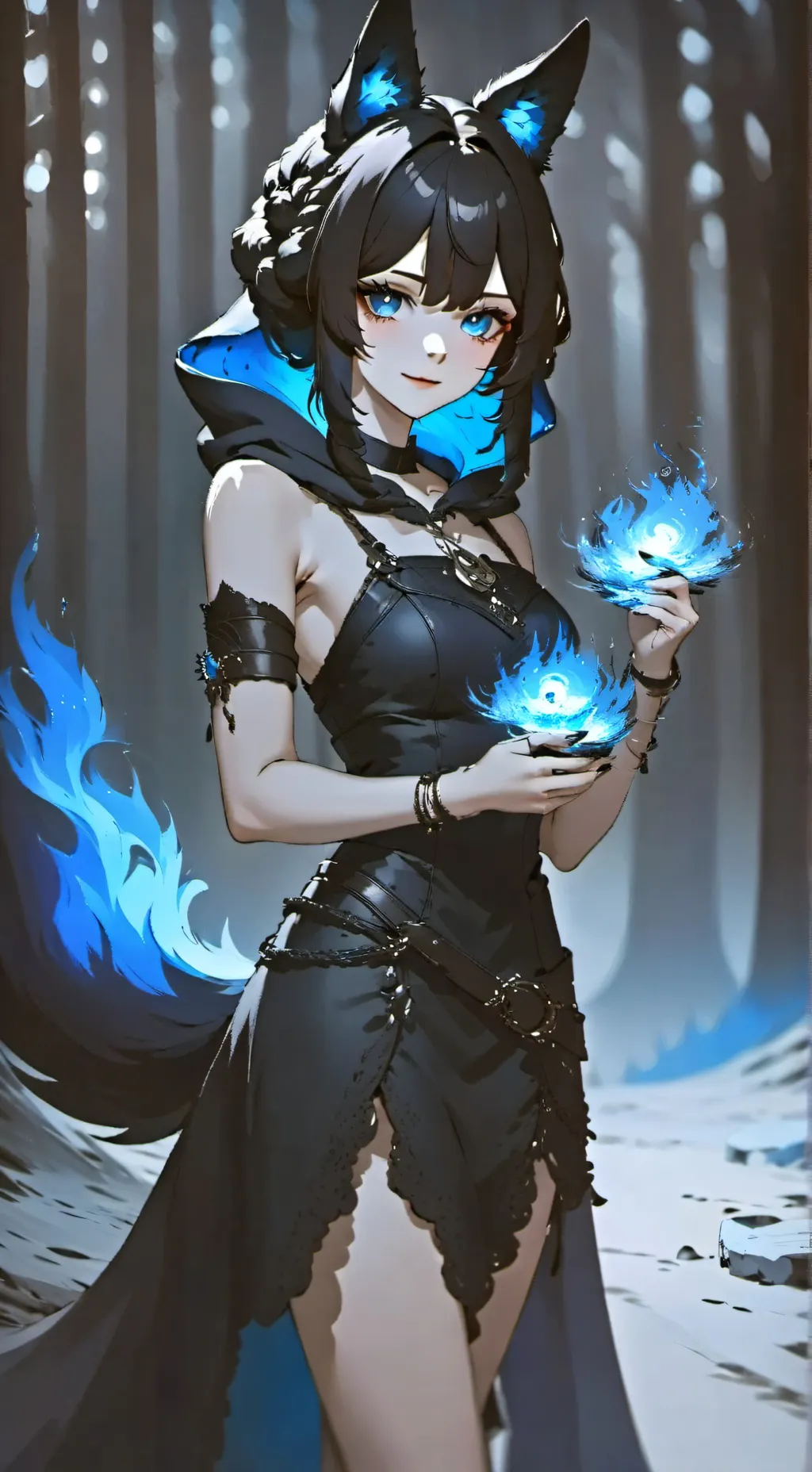 ai character: Sapphire  background