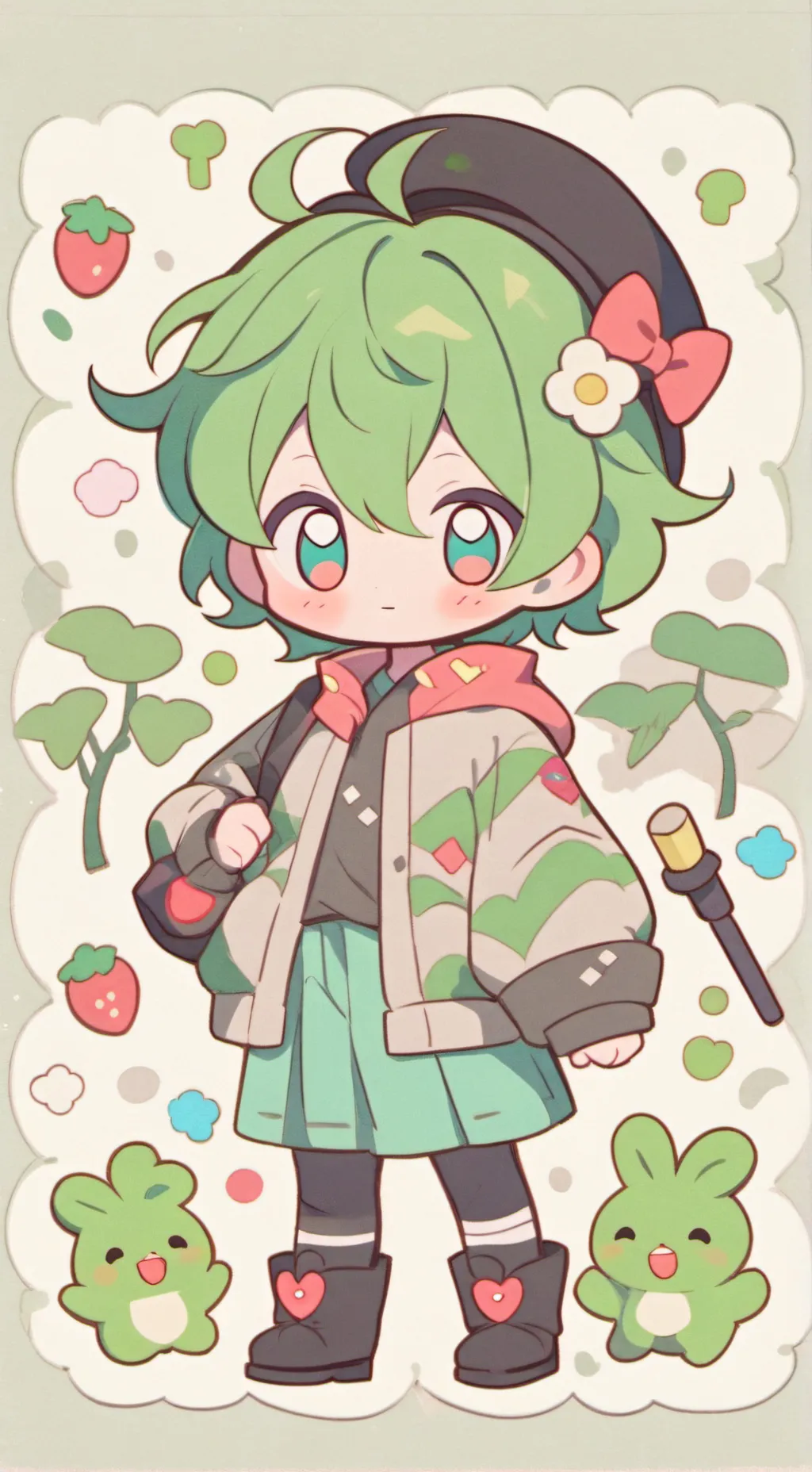 ai character: razzle y dazzle background